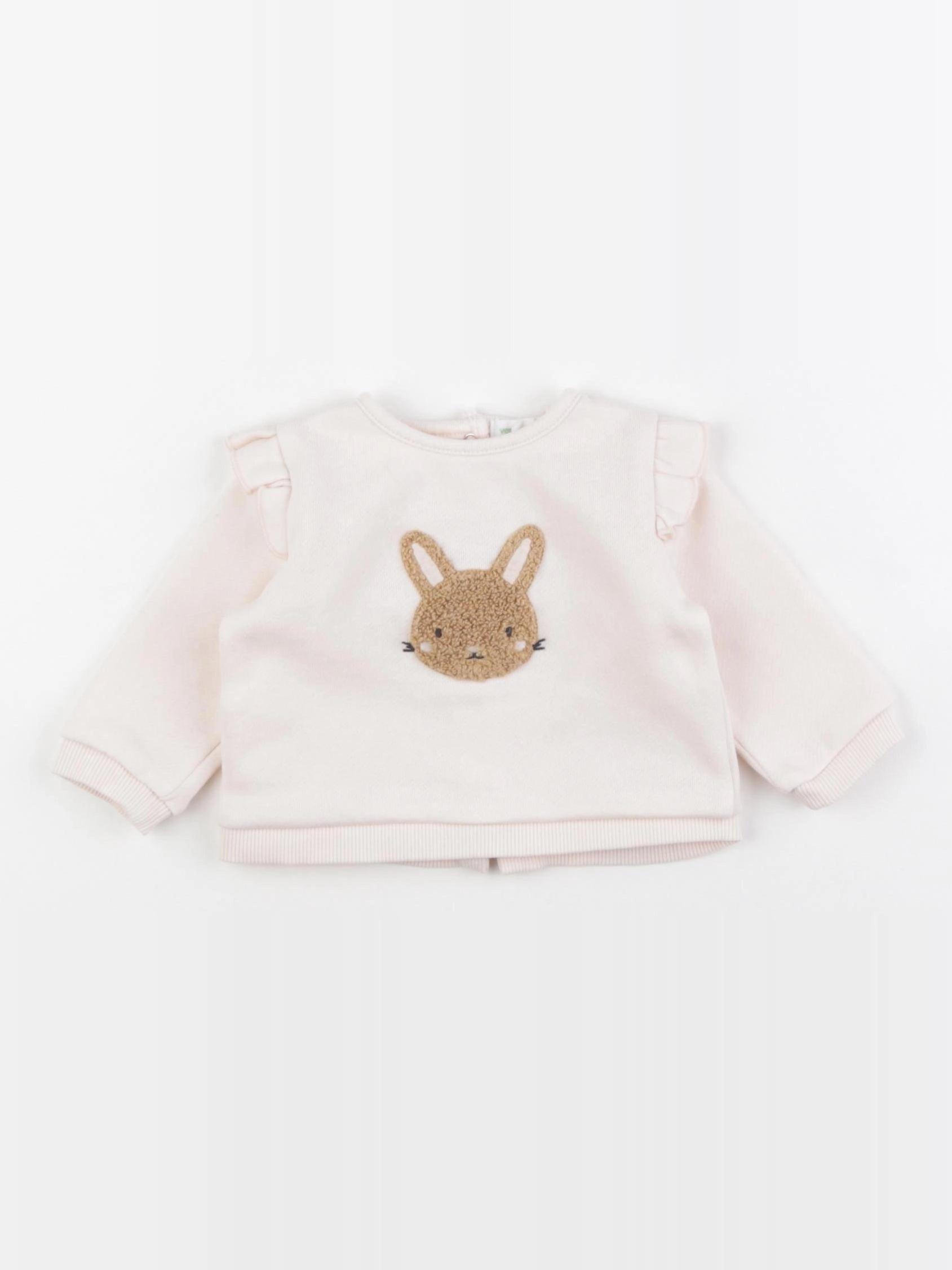 Vertbaudet - sweat rose - 3 mois