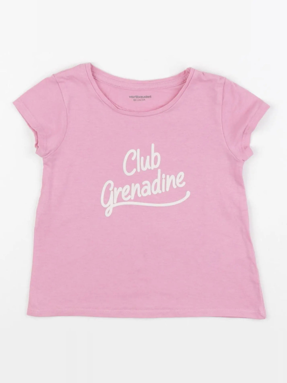 Vertbaudet - tee-shirt rose - 2 ans