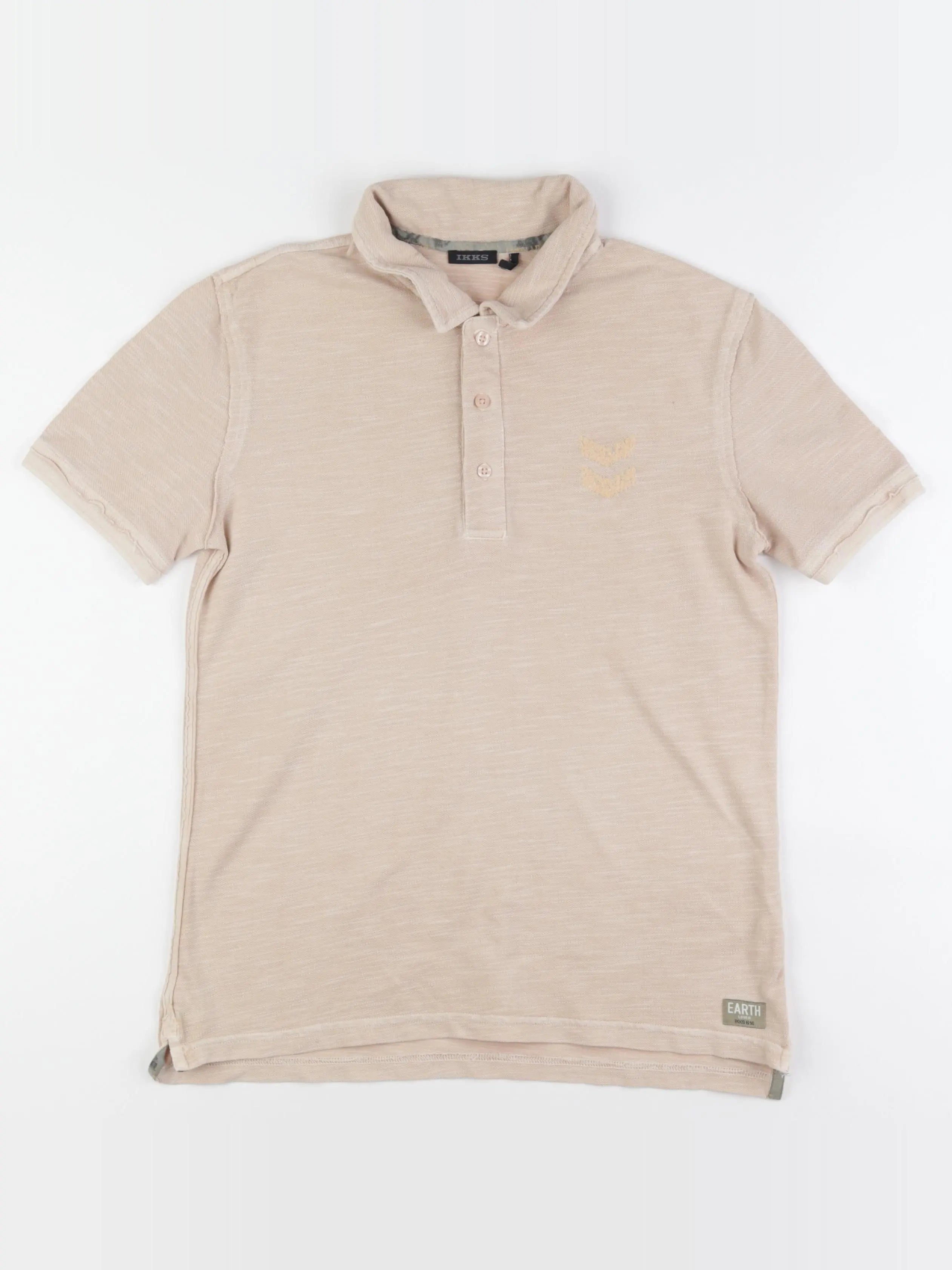 IKKS - polo imprimé au dos beige - 14 ans