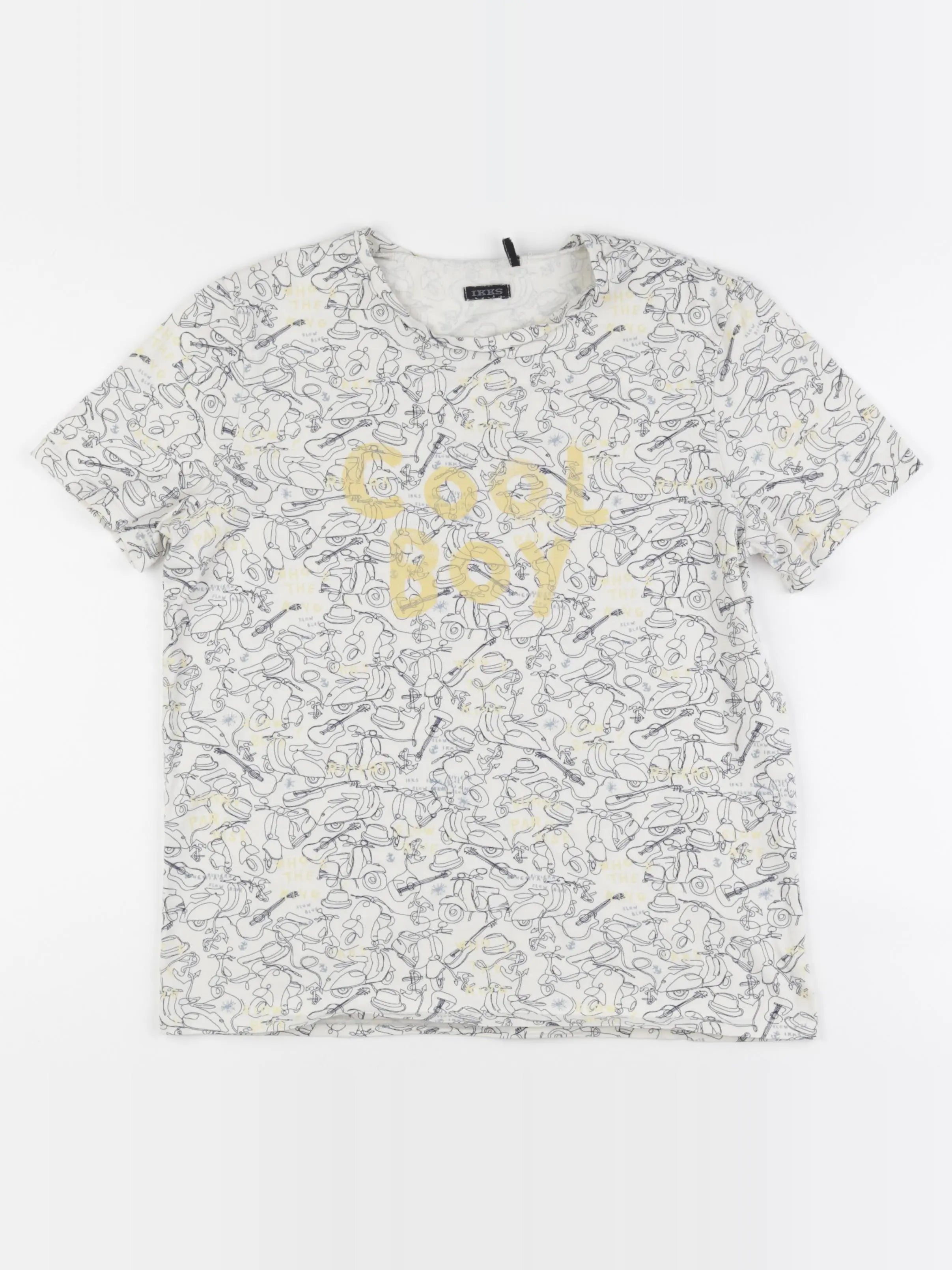 IKKS - tee-shirt beige - 14 ans