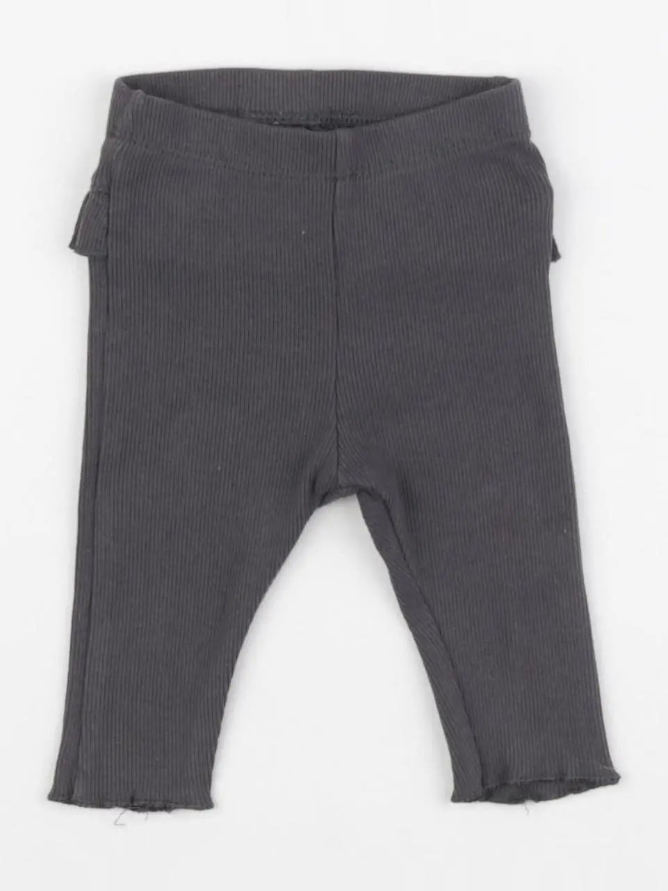 H&M - legging volants au dos gris - 1-2 mois