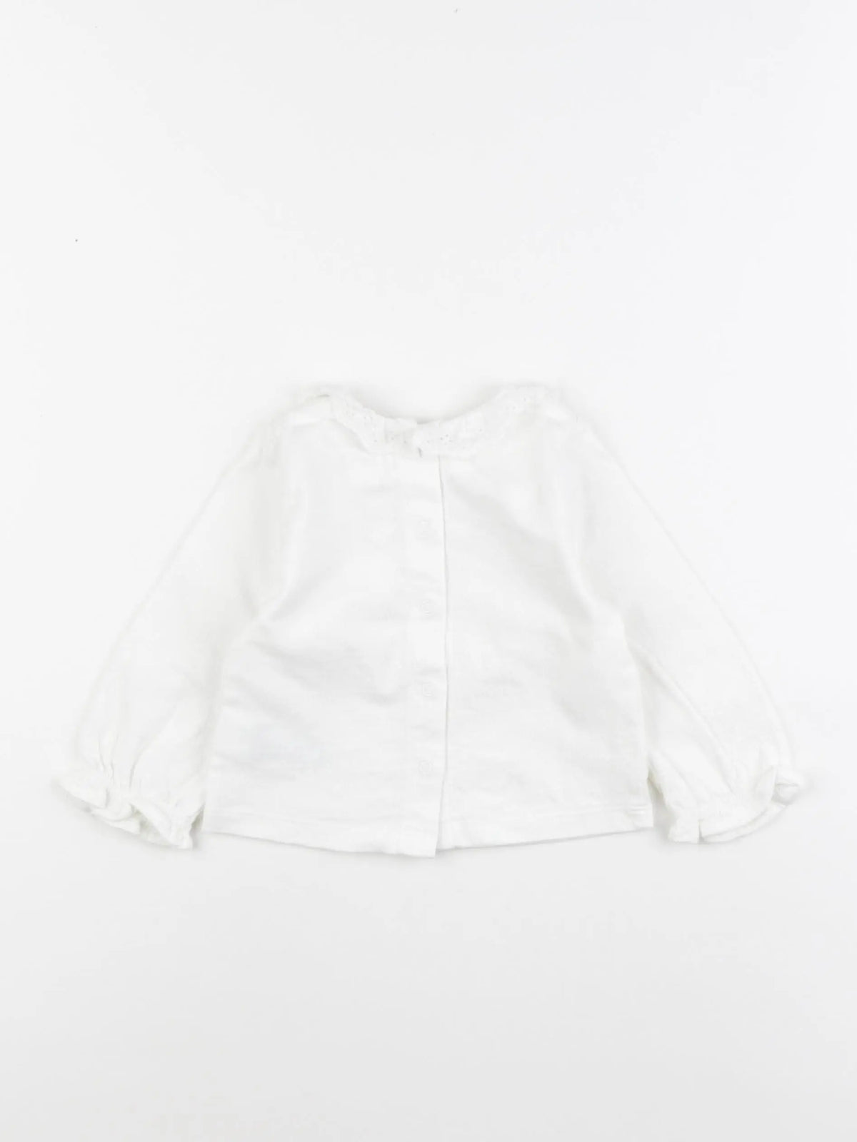 Vertbaudet - tee-shirt blanc - 9 mois
