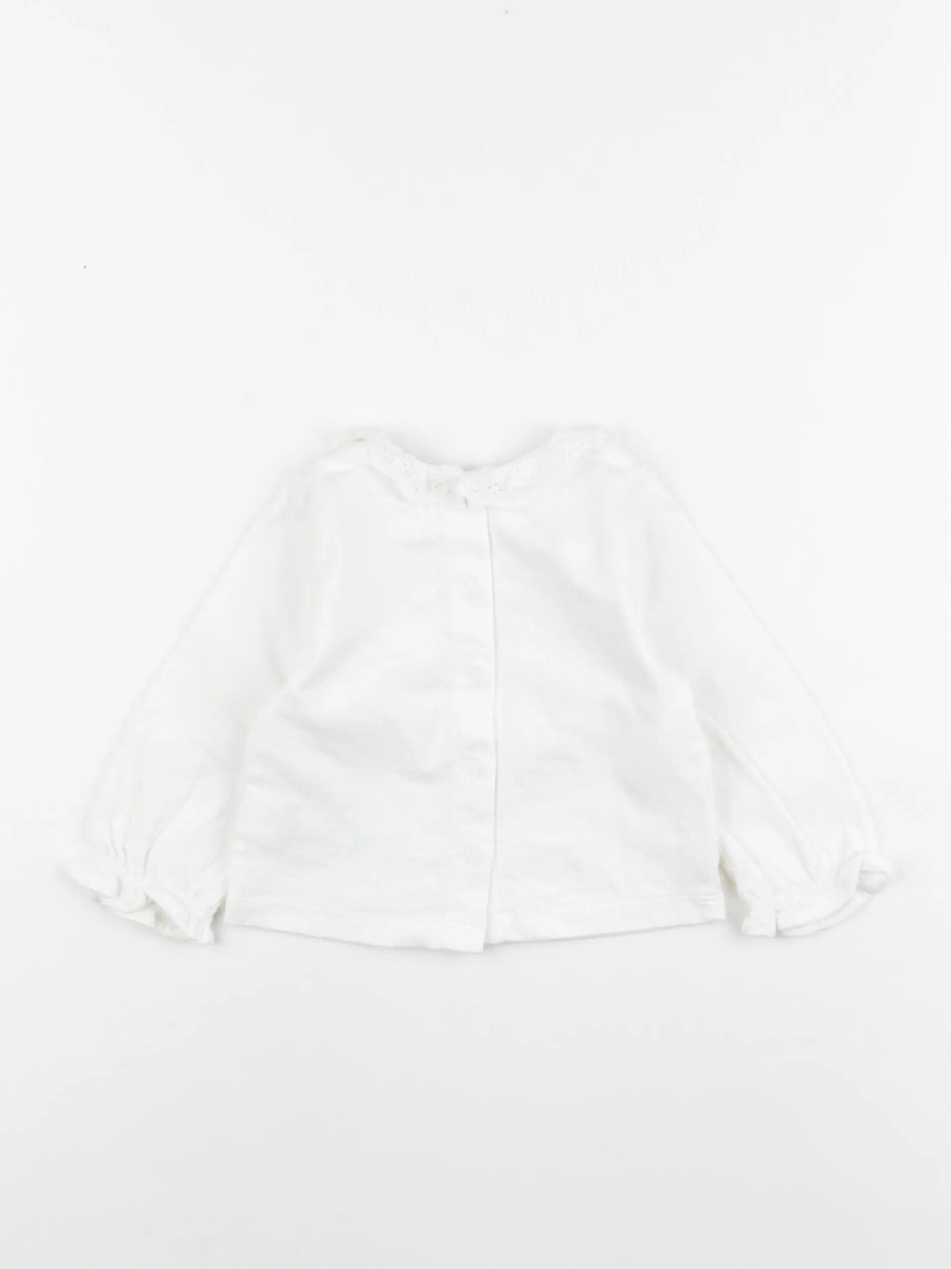 Vertbaudet - tee-shirt blanc - 9 mois
