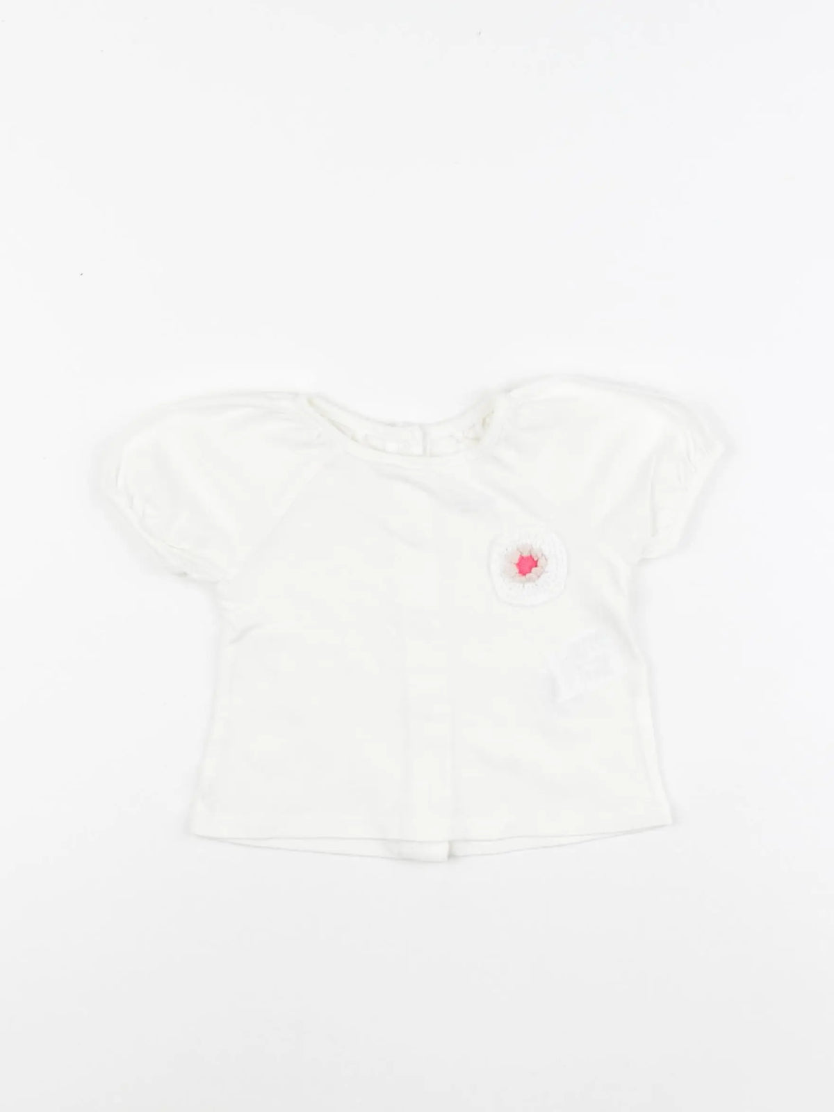 Vertbaudet - tee-shirt blanc - 3 mois