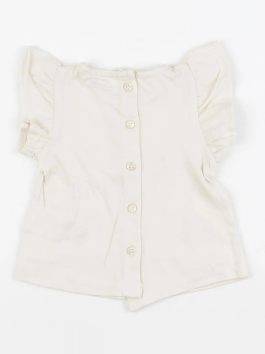 Vertbaudet - tee-shirt beige - 3 mois