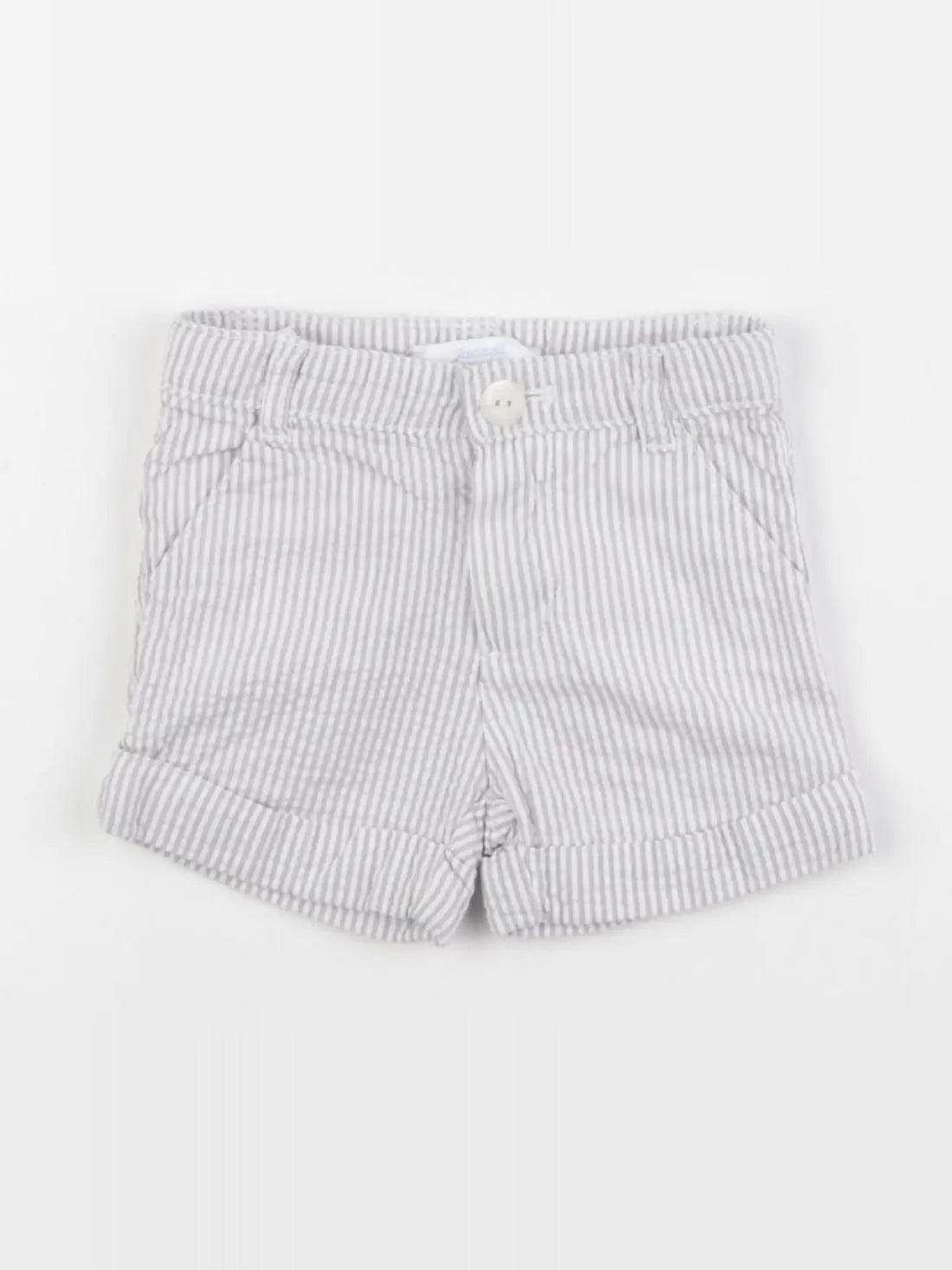 Jacadi - short gris, blanc - 3 mois