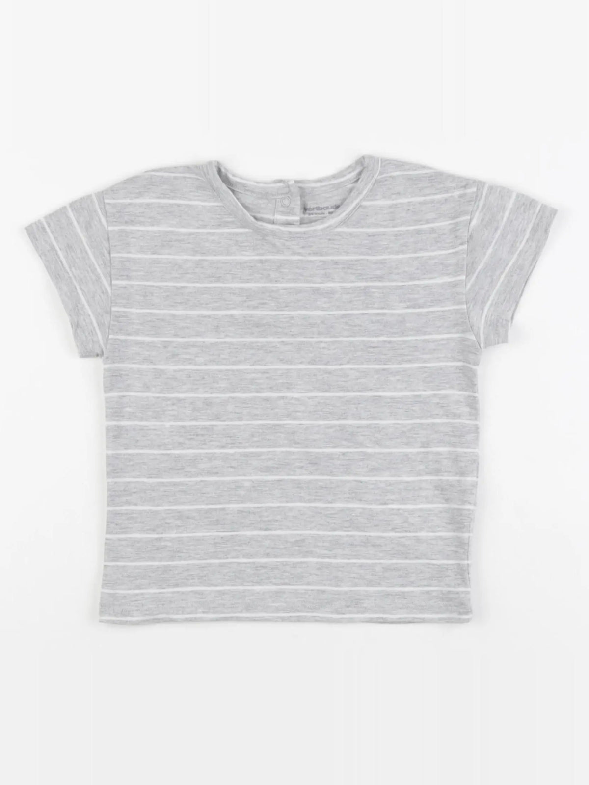 Vertbaudet - tee-shirt gris, blanc - 24 mois