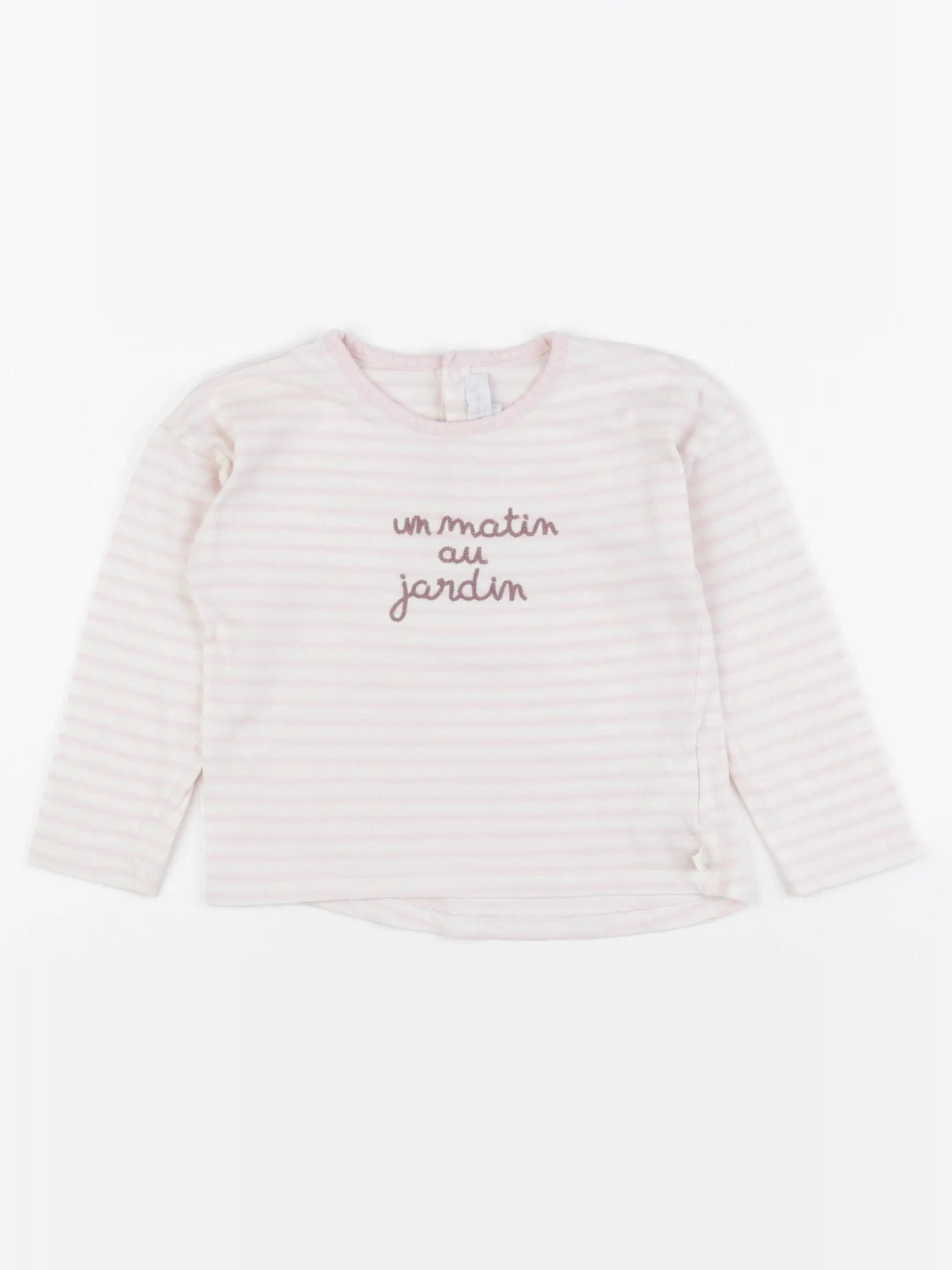 Cadet Rousselle - tee-shirt blanc, rose - 24 mois