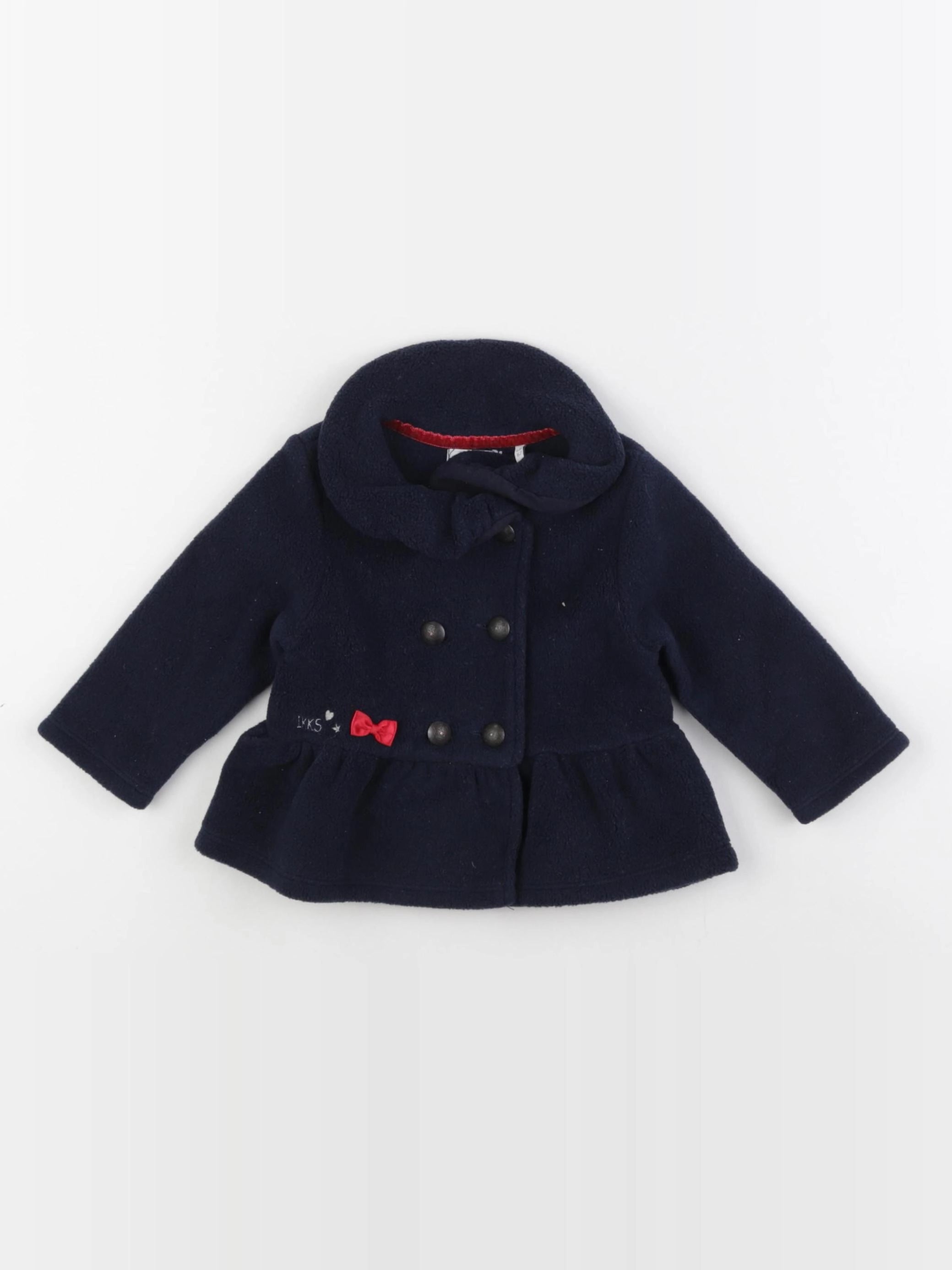 IKKS - veste doublé bleu - 6 mois