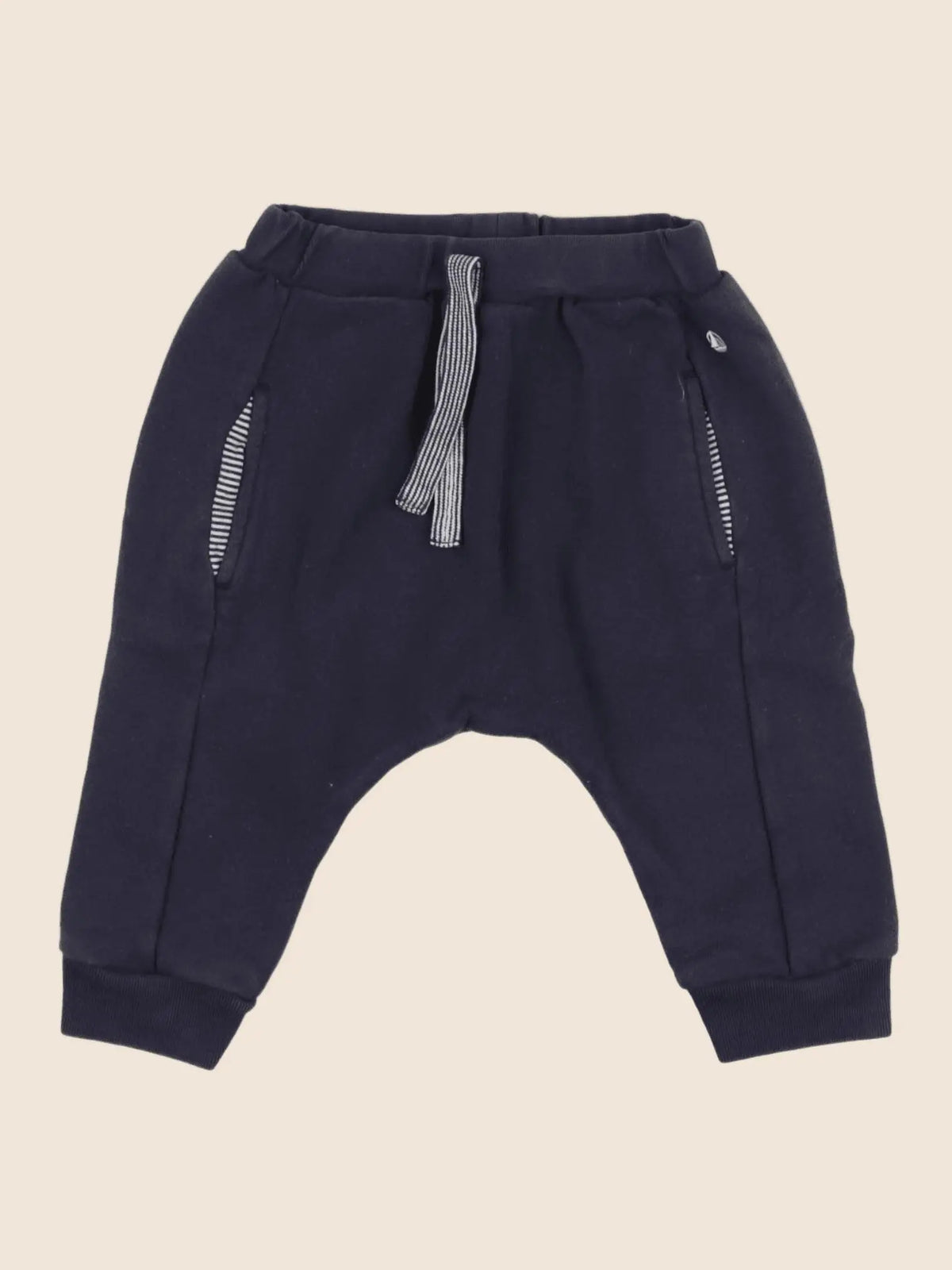 Petit Bateau - sarouel bleu - 6 mois
