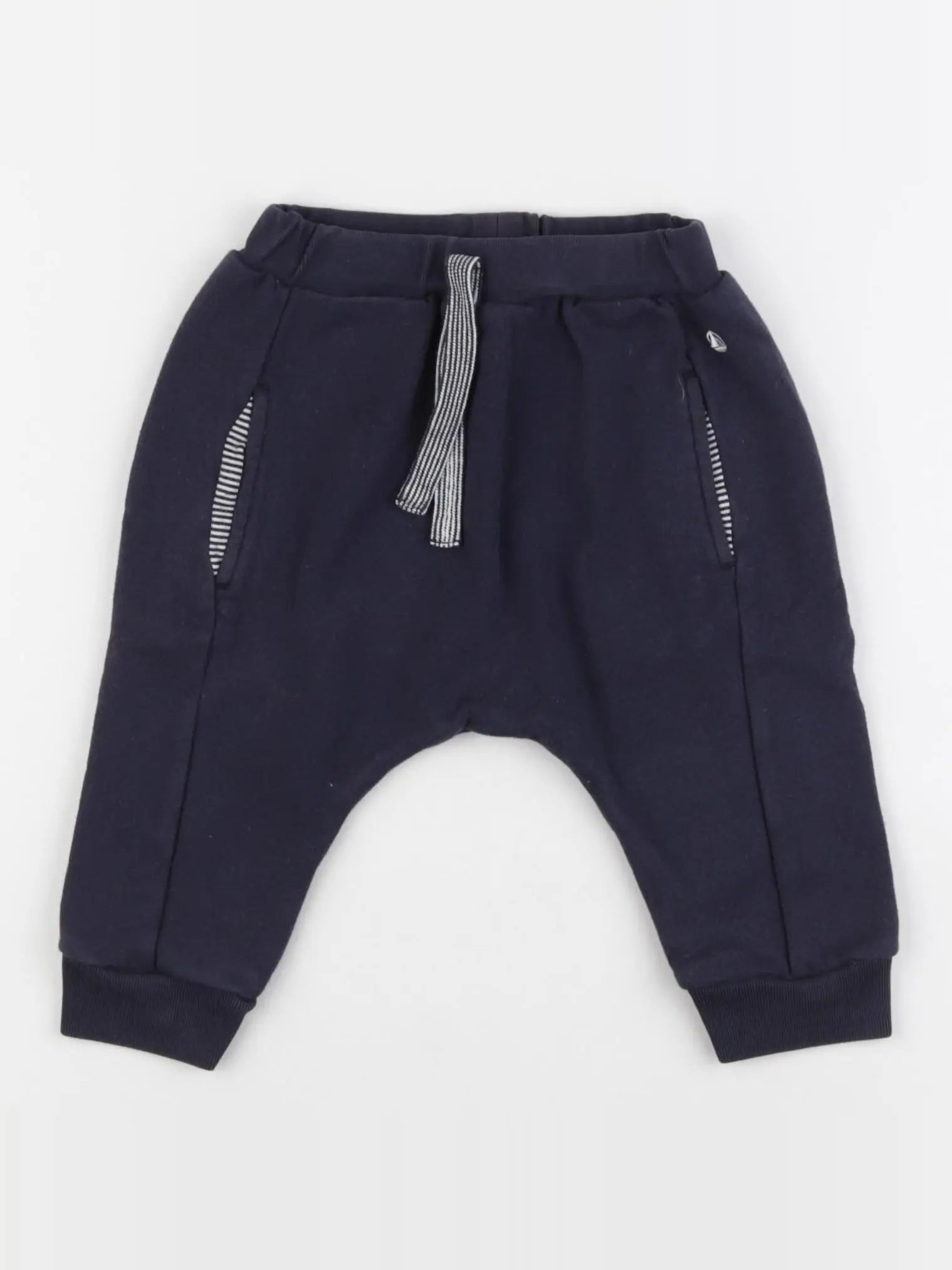 Petit Bateau - sarouel bleu - 6 mois
