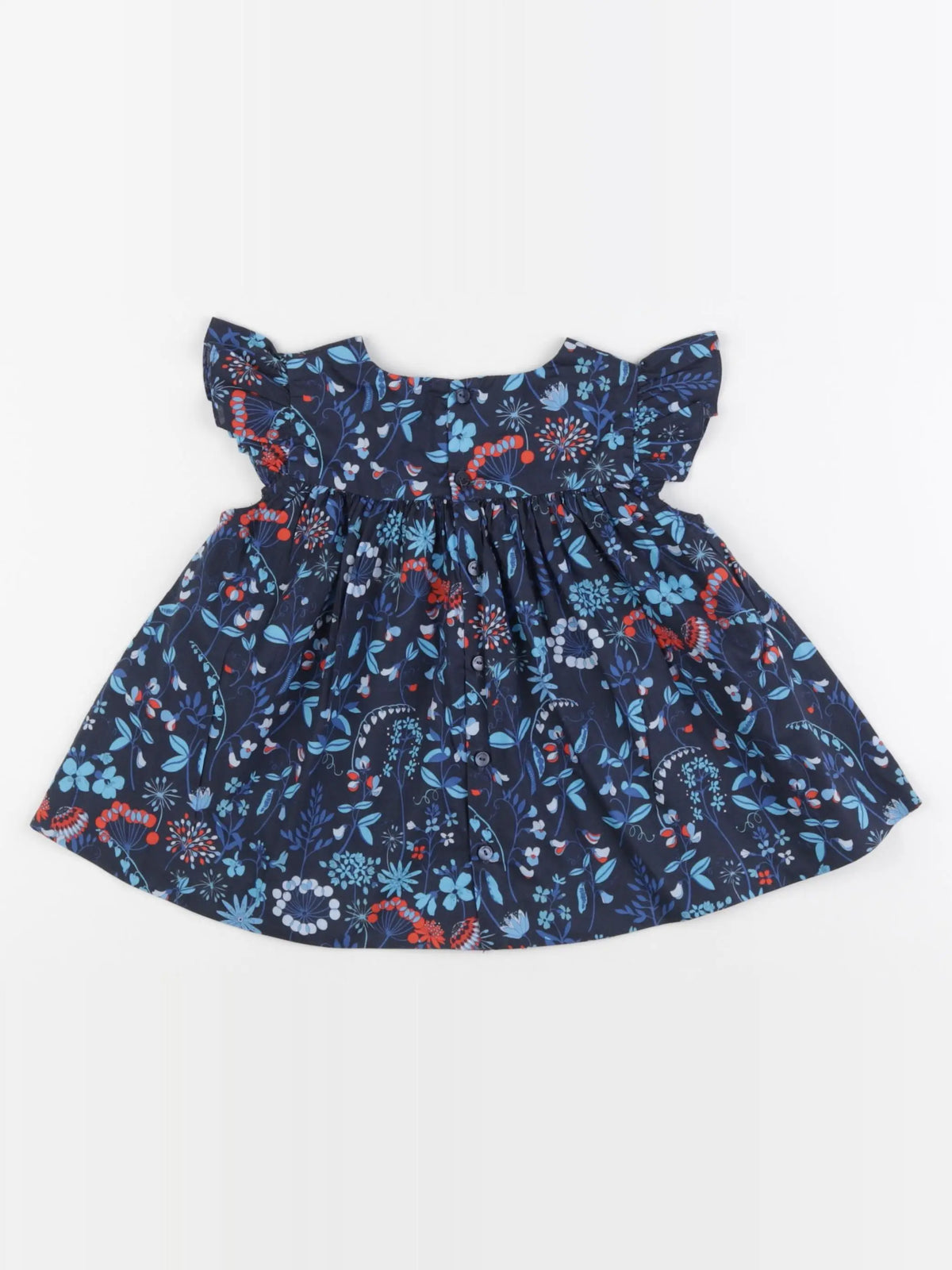 Jacadi - blouse liberty bleu - 36 mois