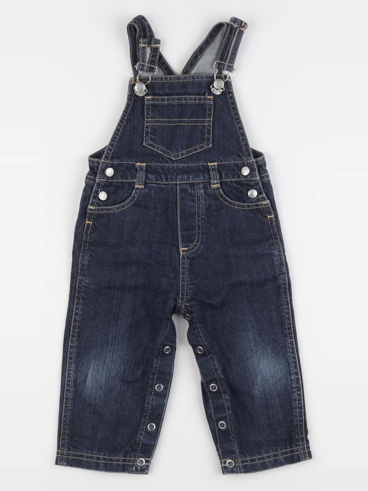 Petit Bateau - salopette bleu - 12 mois