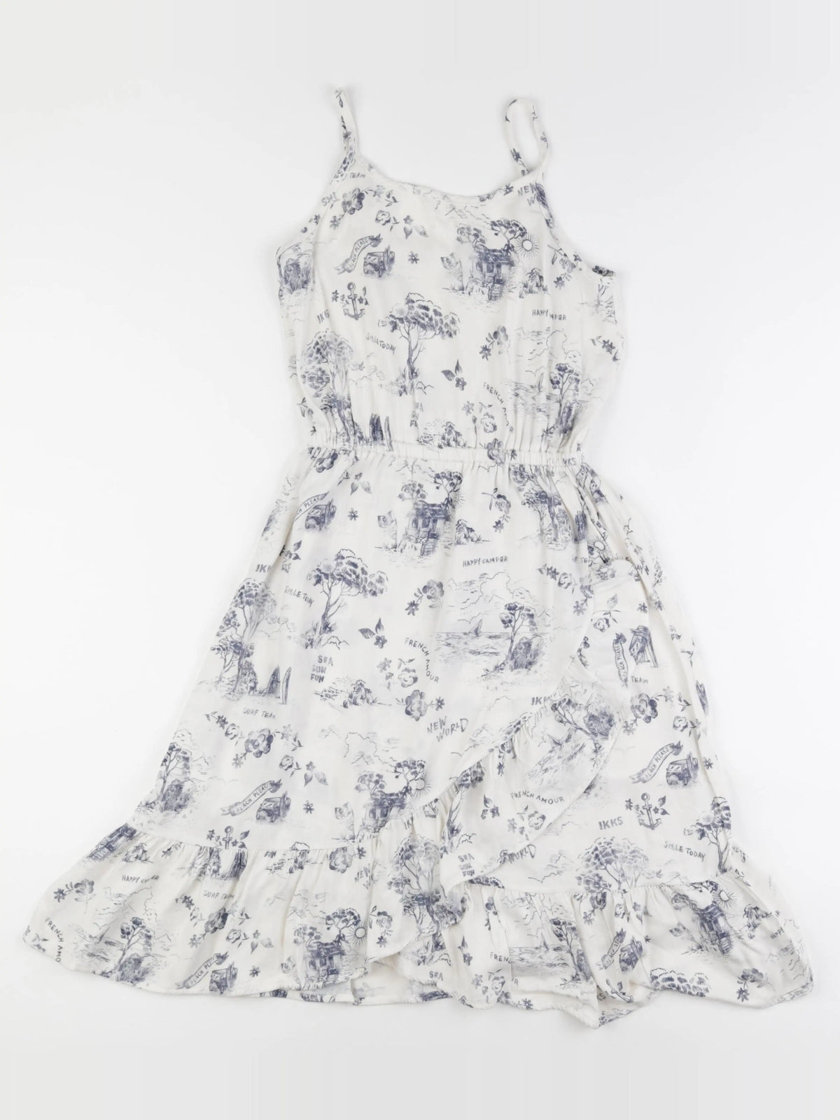 IKKS - robe bleu - 10 ans