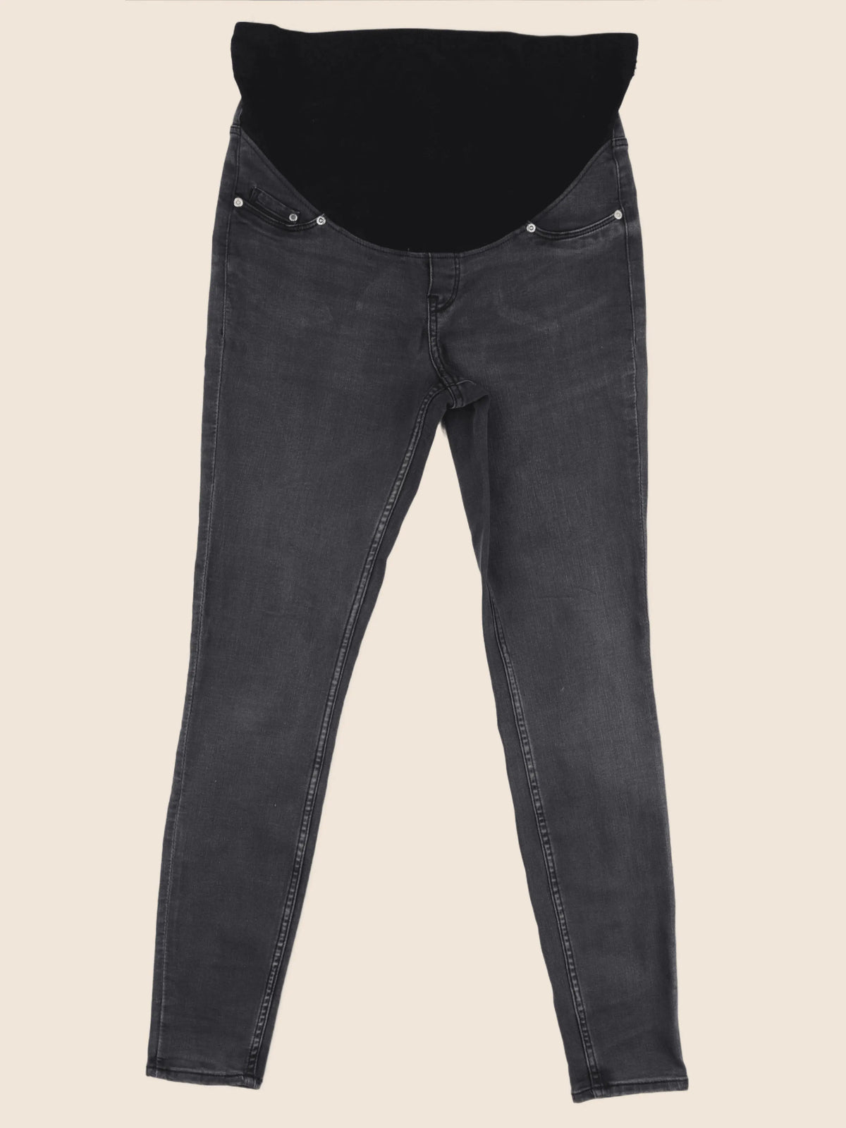 H&M - jean grossesse noir - 38