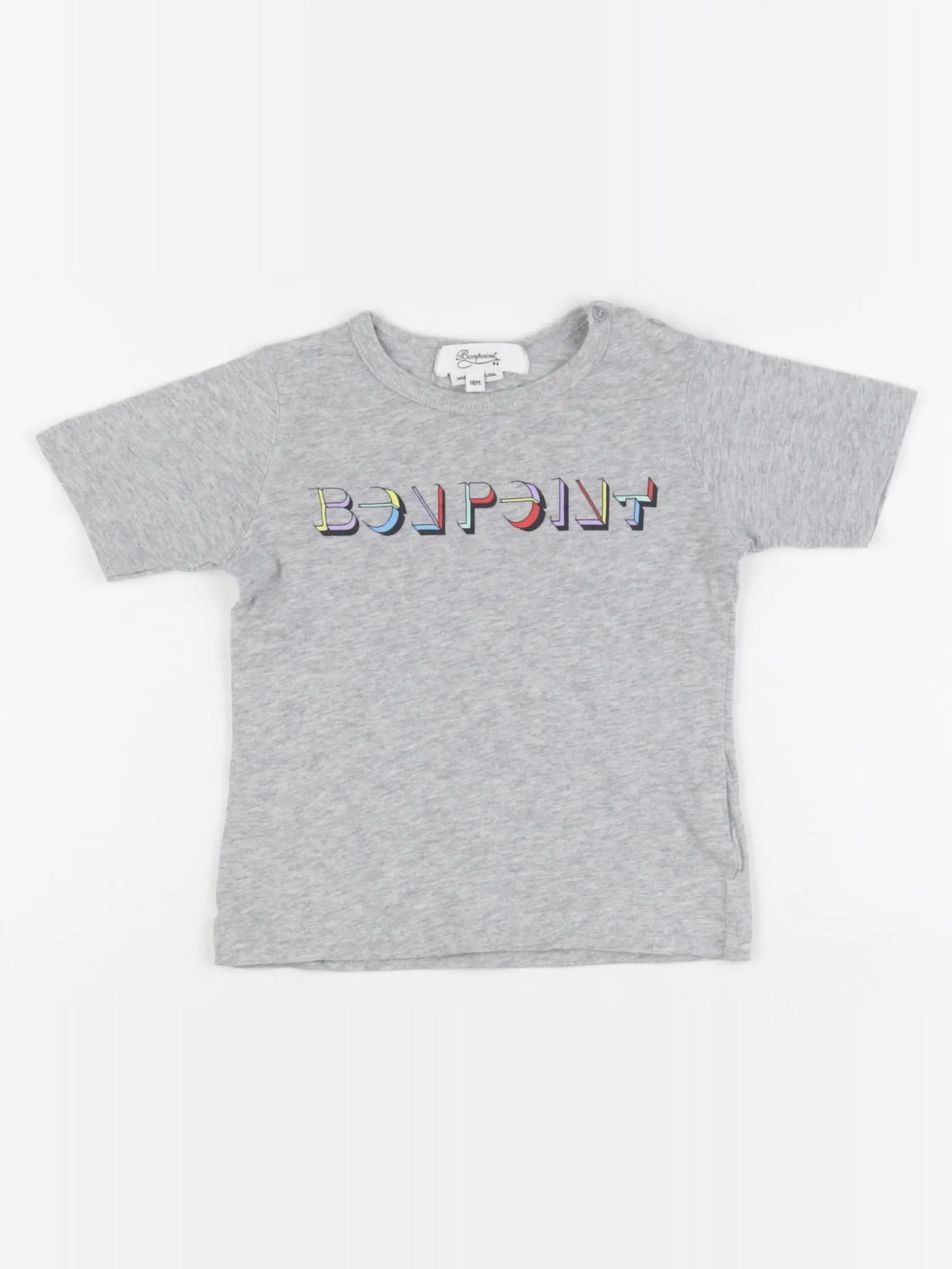 Bonpoint - tee-shirt gris - 18 mois