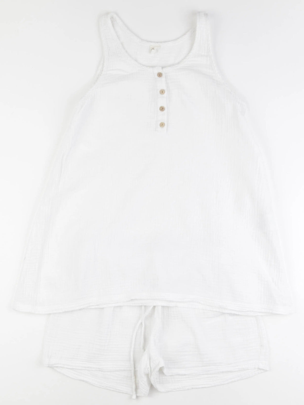 Jolibump - pyjama grossesse coton blanc - 34