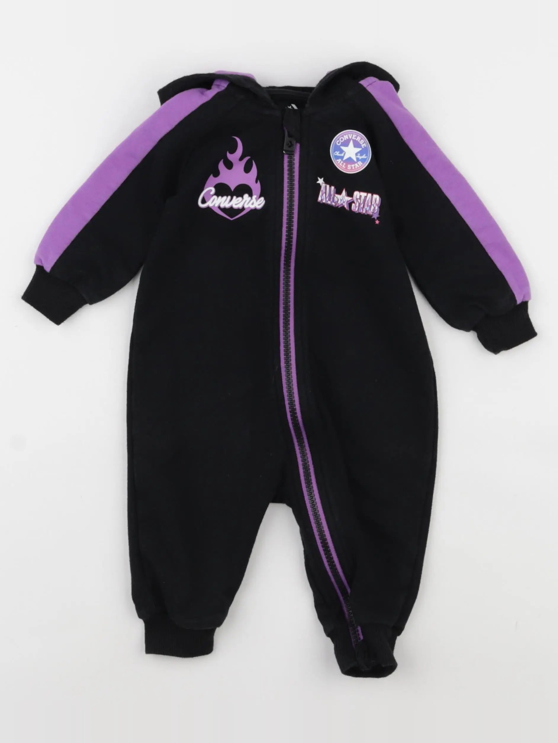 Converse - combinaison noir, violet - 6 mois