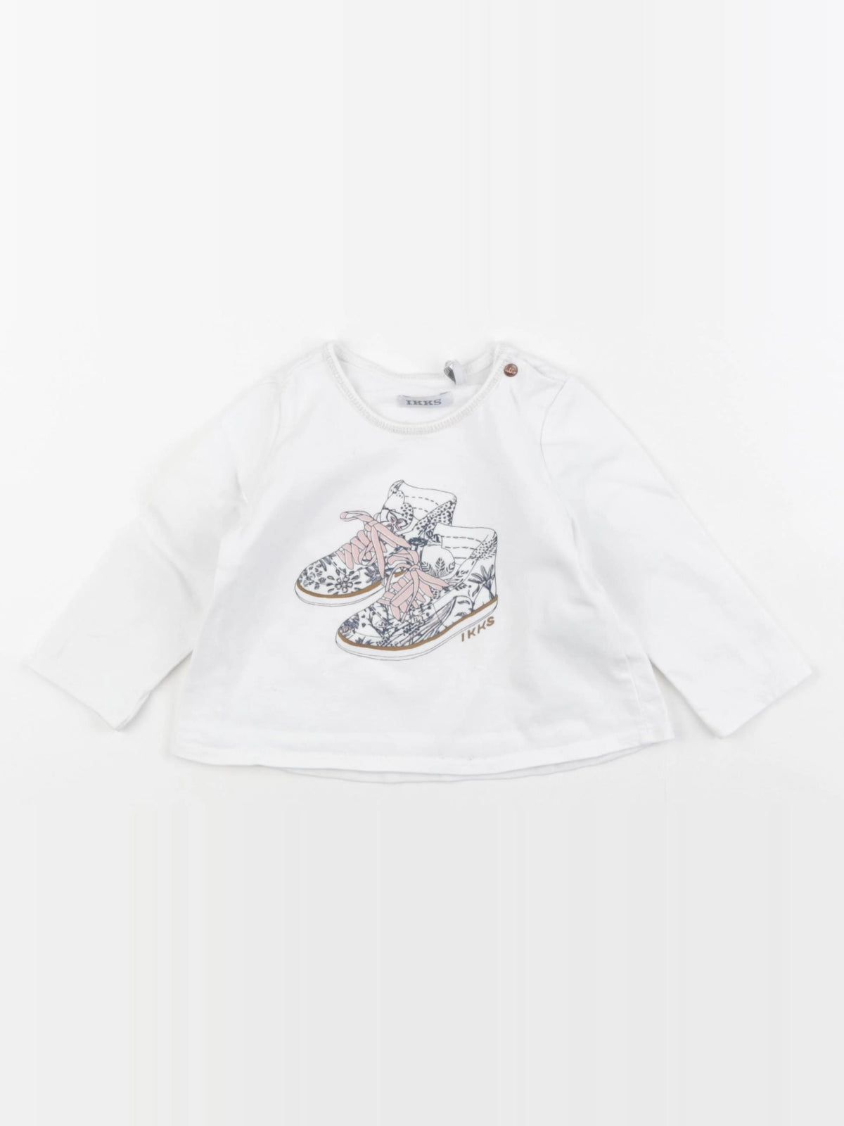 IKKS - tee-shirt blanc - 12 mois