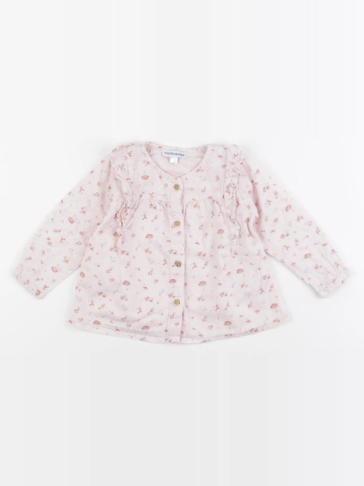 Vertbaudet - blouse rose - 12 mois