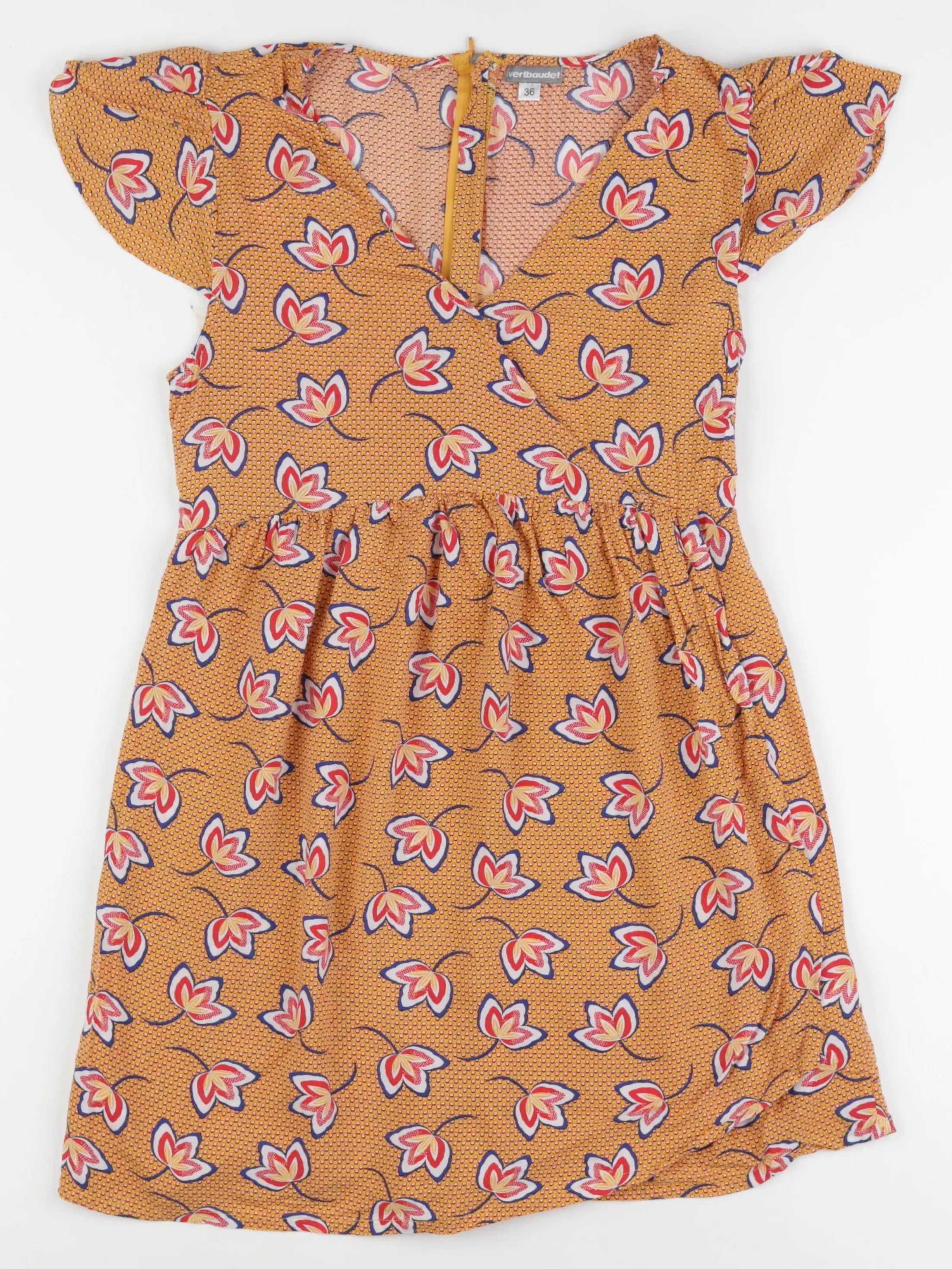 Vertbaudet - robe grossesse orange - 36