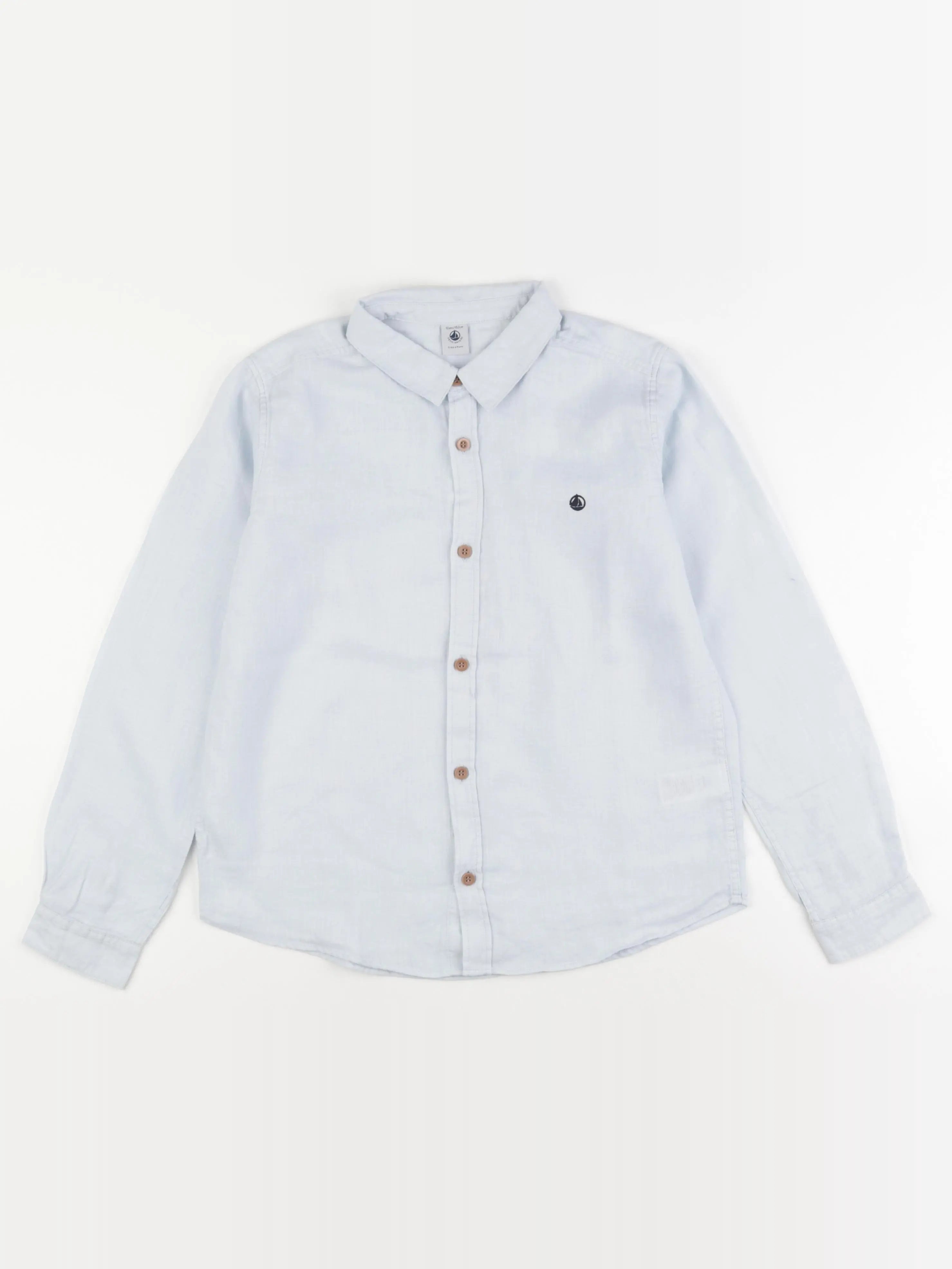 Petit Bateau - chemise bleu - 12 ans