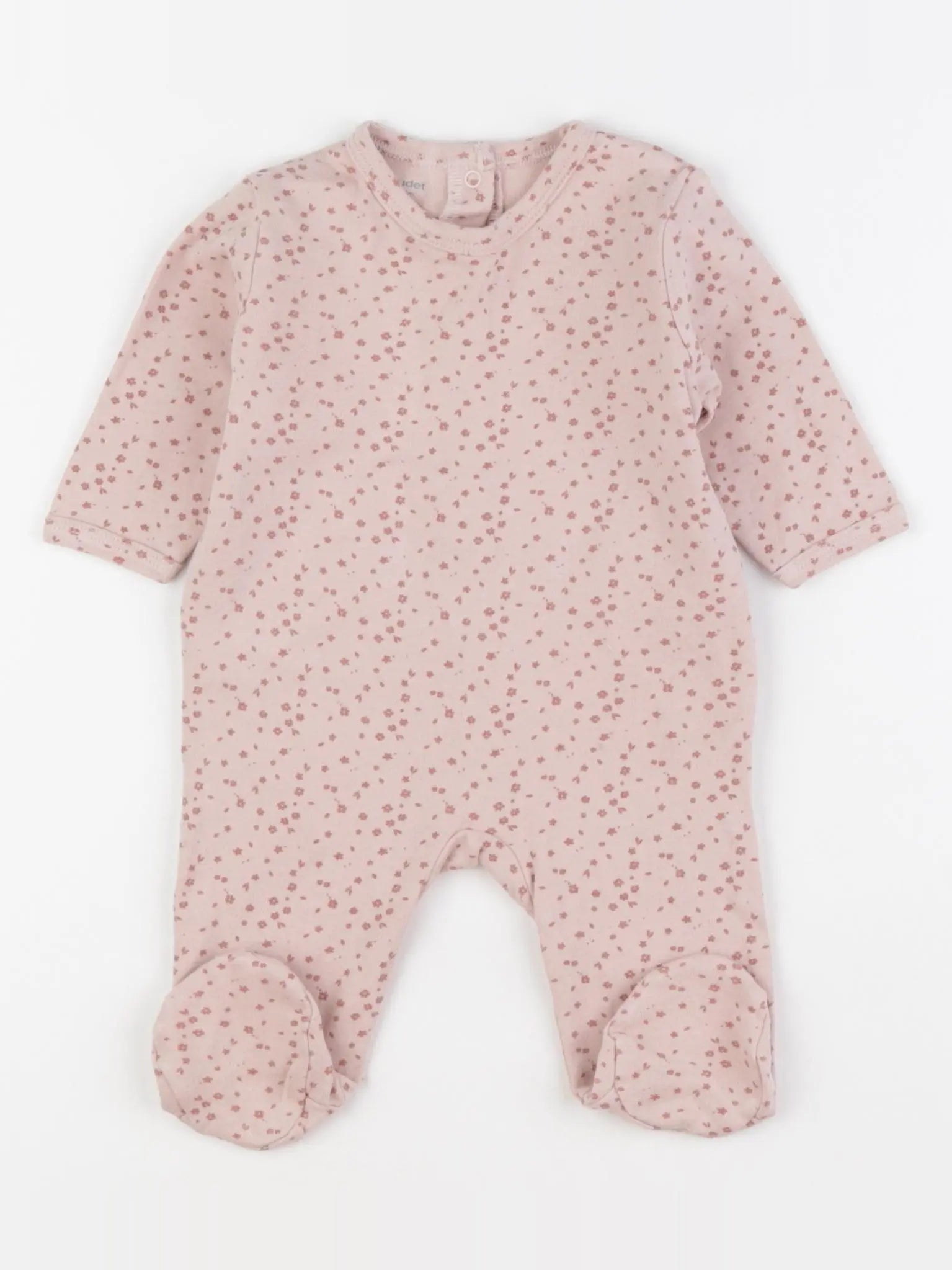 Vertbaudet - pyjama coton rose - 3 mois