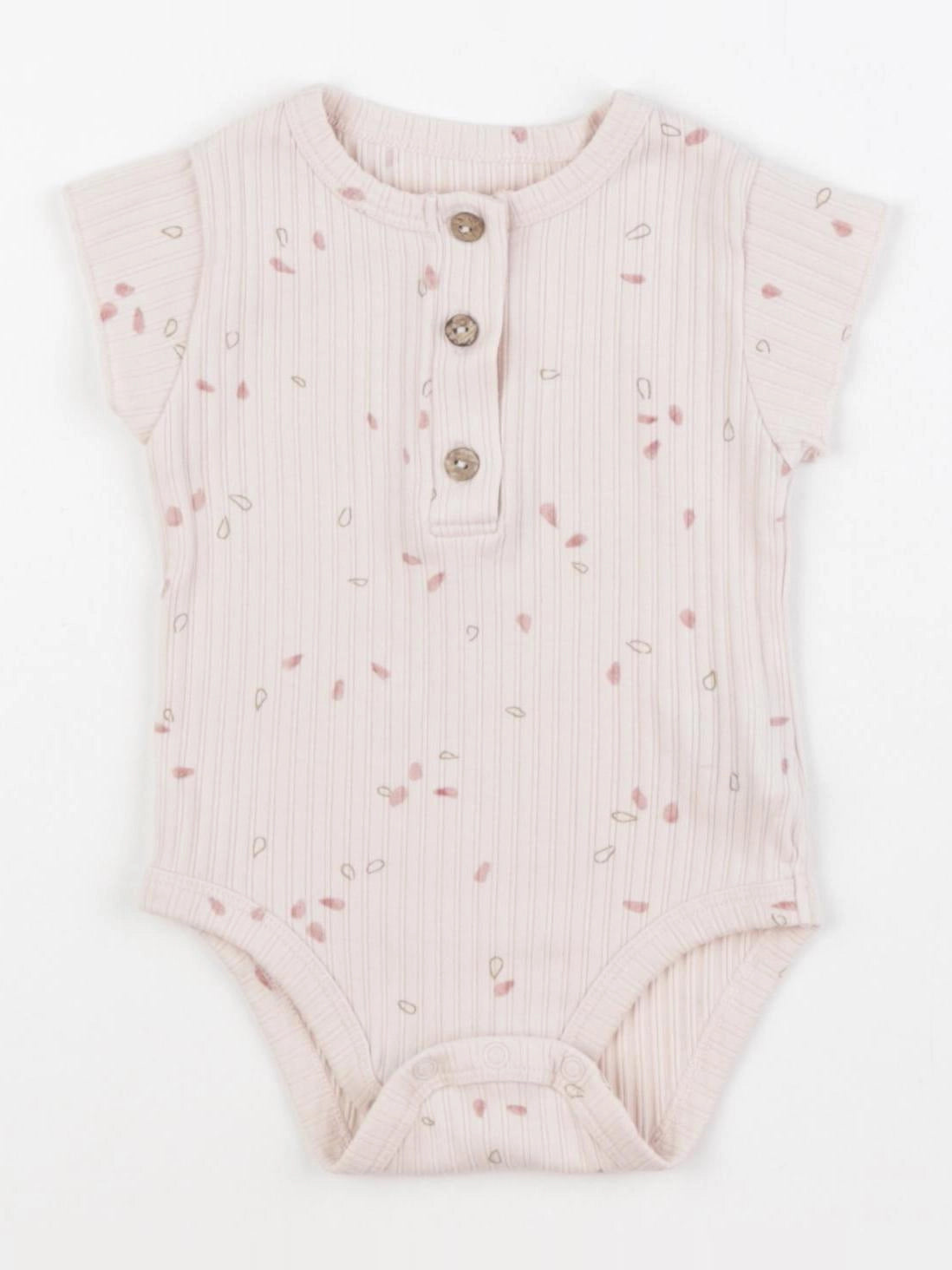 Play Up - body tee-shirt rose - 6 mois