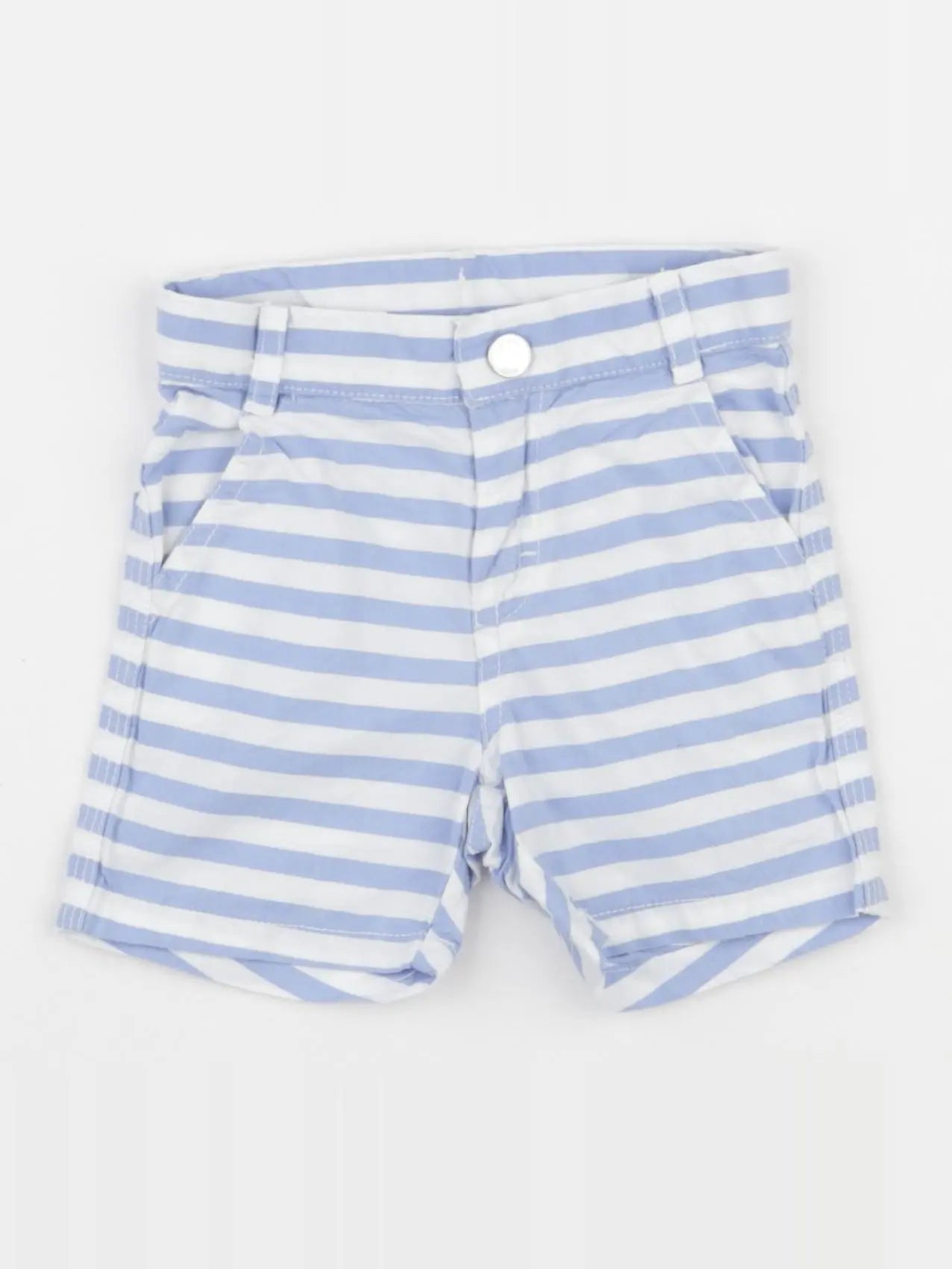 Jacadi - short blanc, bleu - 12 mois