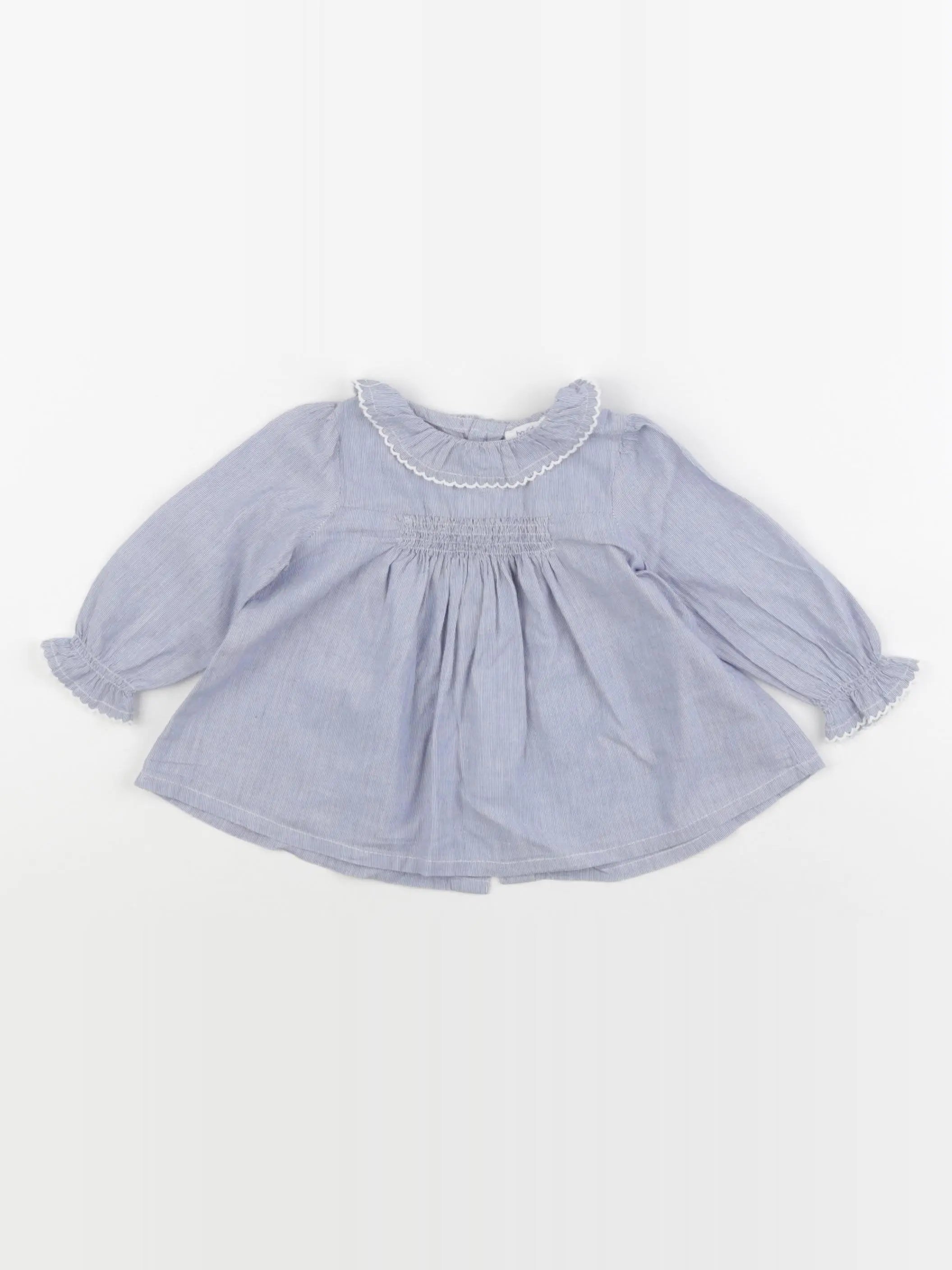 Boutchou - blouse bleu - 6 mois