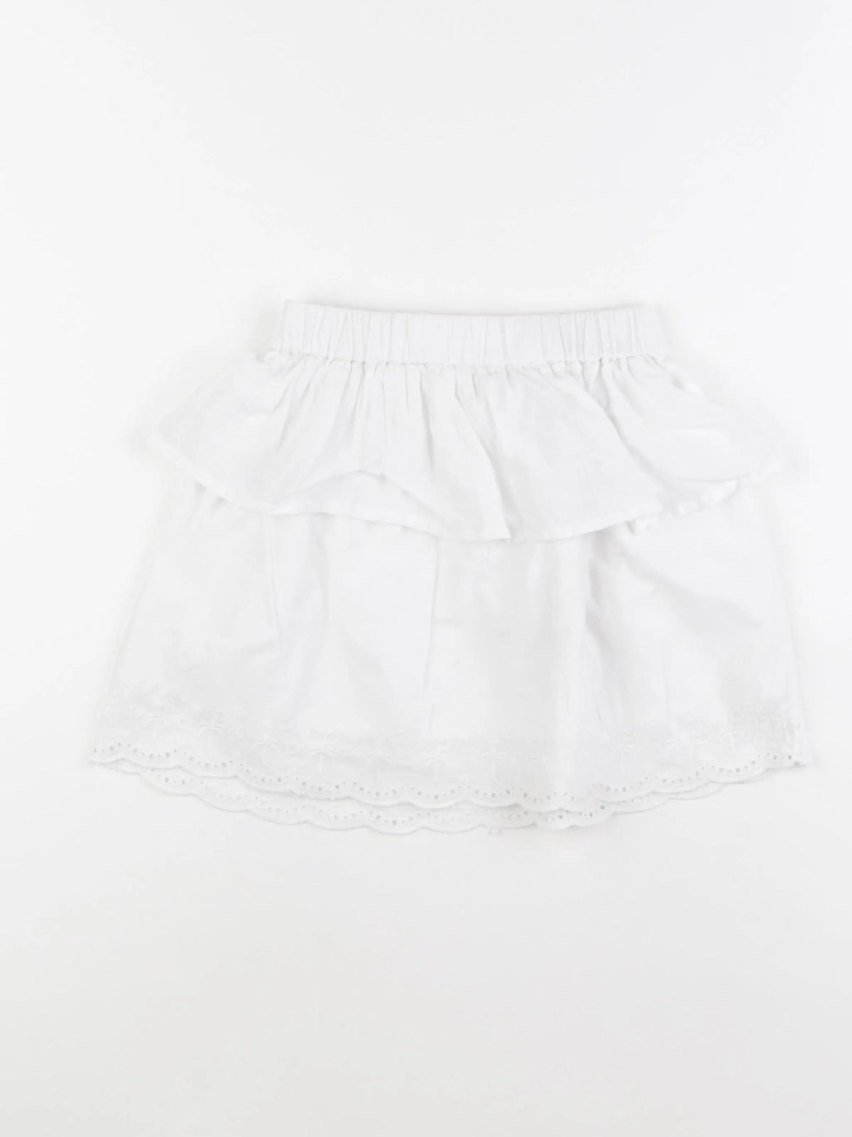 Vertbaudet - jupe blanc - 8 ans