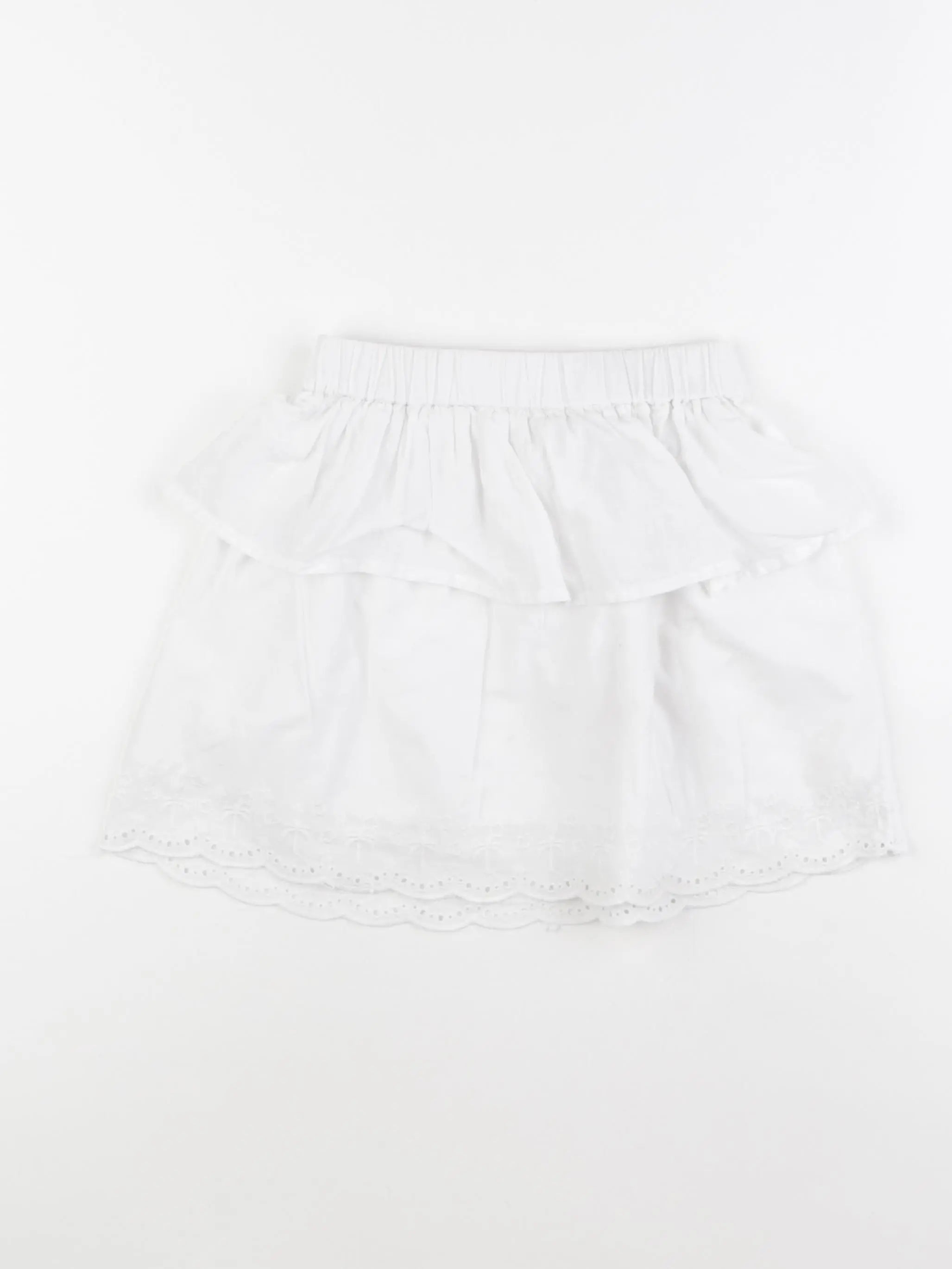 Vertbaudet - jupe blanc - 8 ans