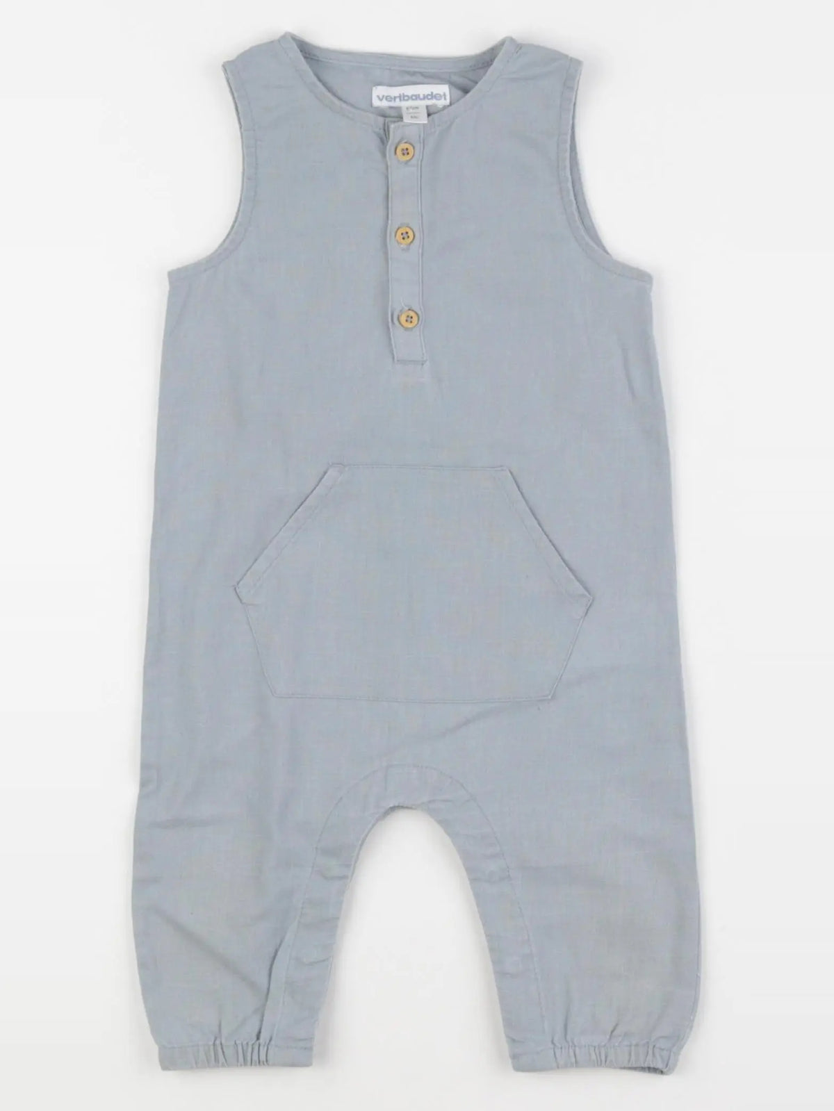 Vertbaudet - combinaison gris - 6 mois