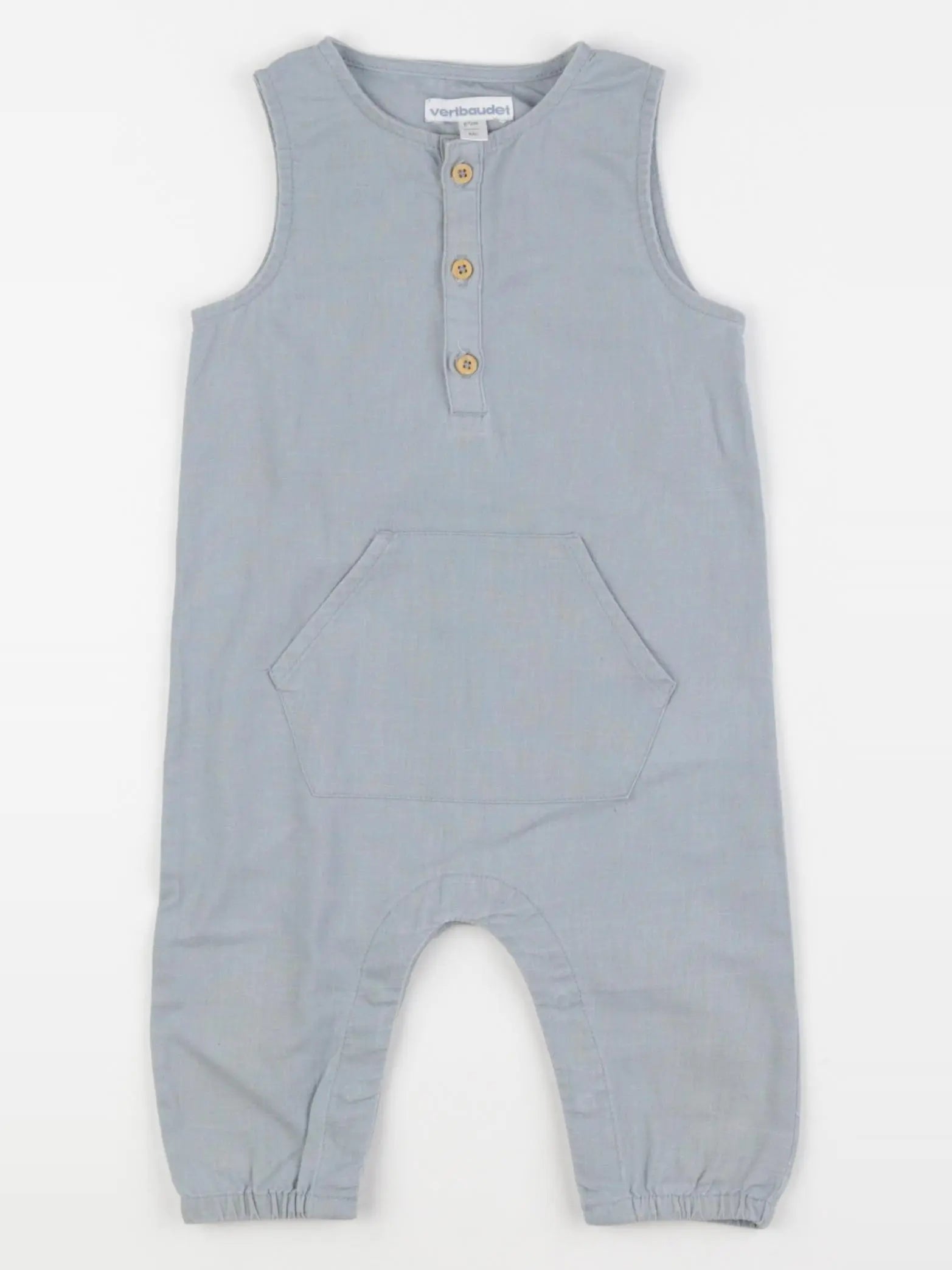 Vertbaudet - combinaison gris - 6 mois