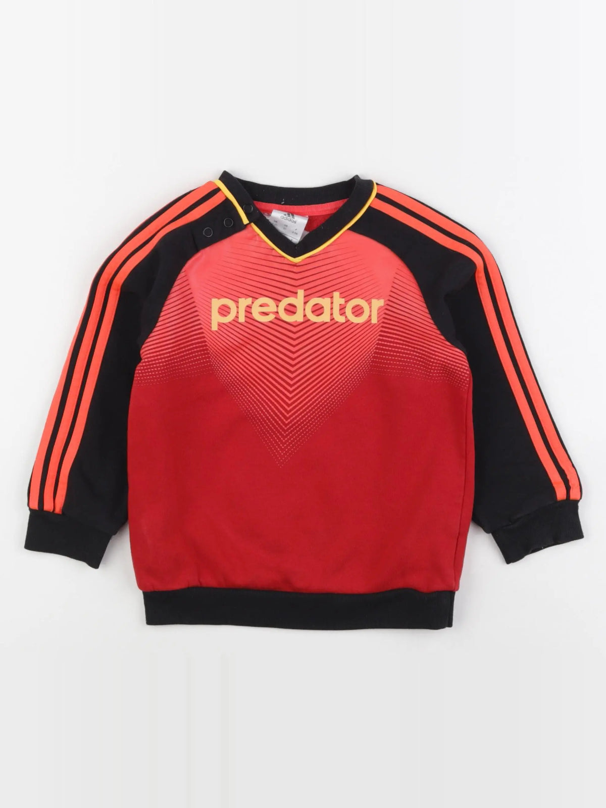 Adidas - sweat rouge - 2/3 ans