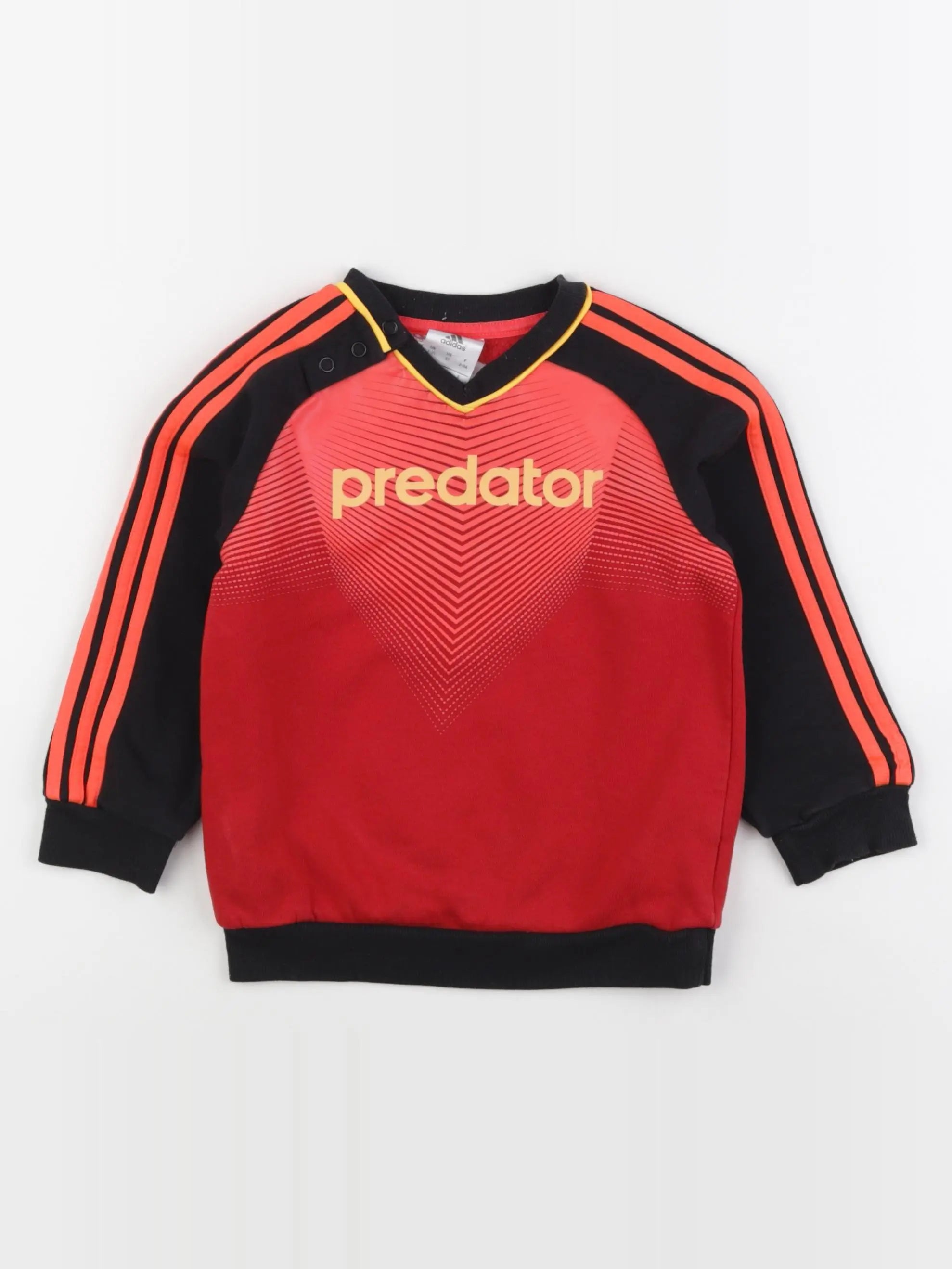 Adidas - sweat rouge - 2/3 ans