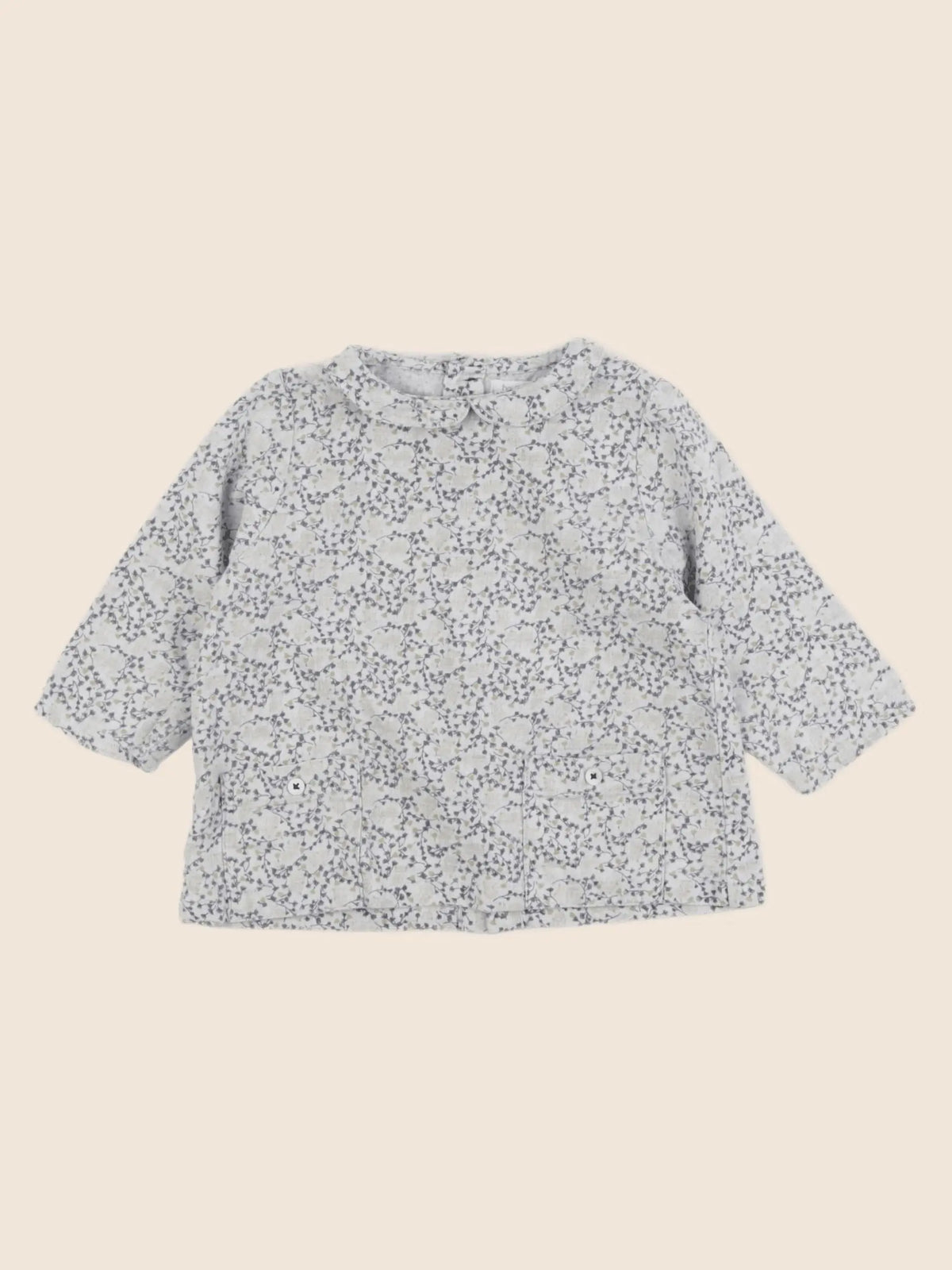 Boutchou - blouse gris - 12 mois