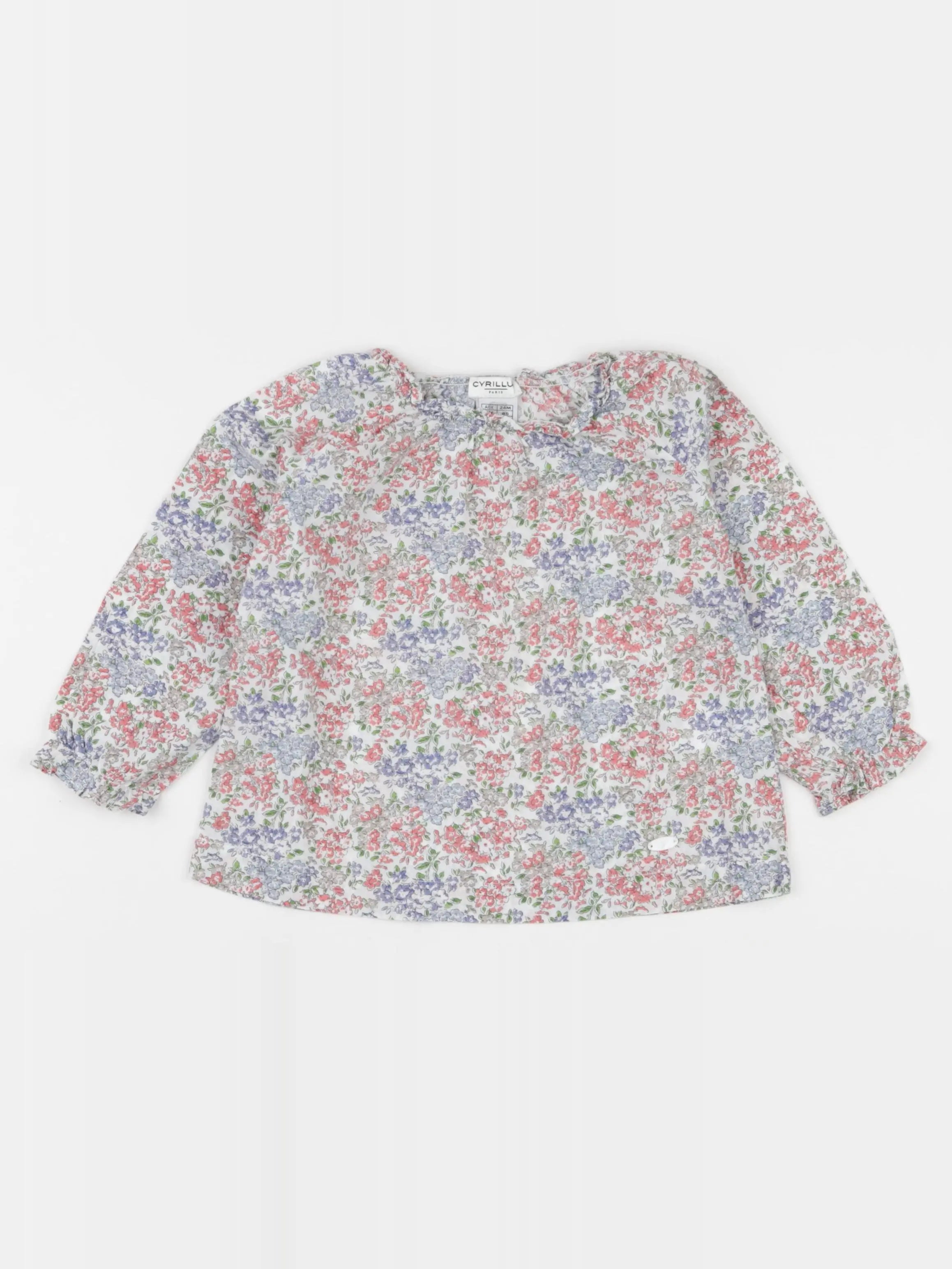 Cyrillus - blouse multicolore - 24 mois
