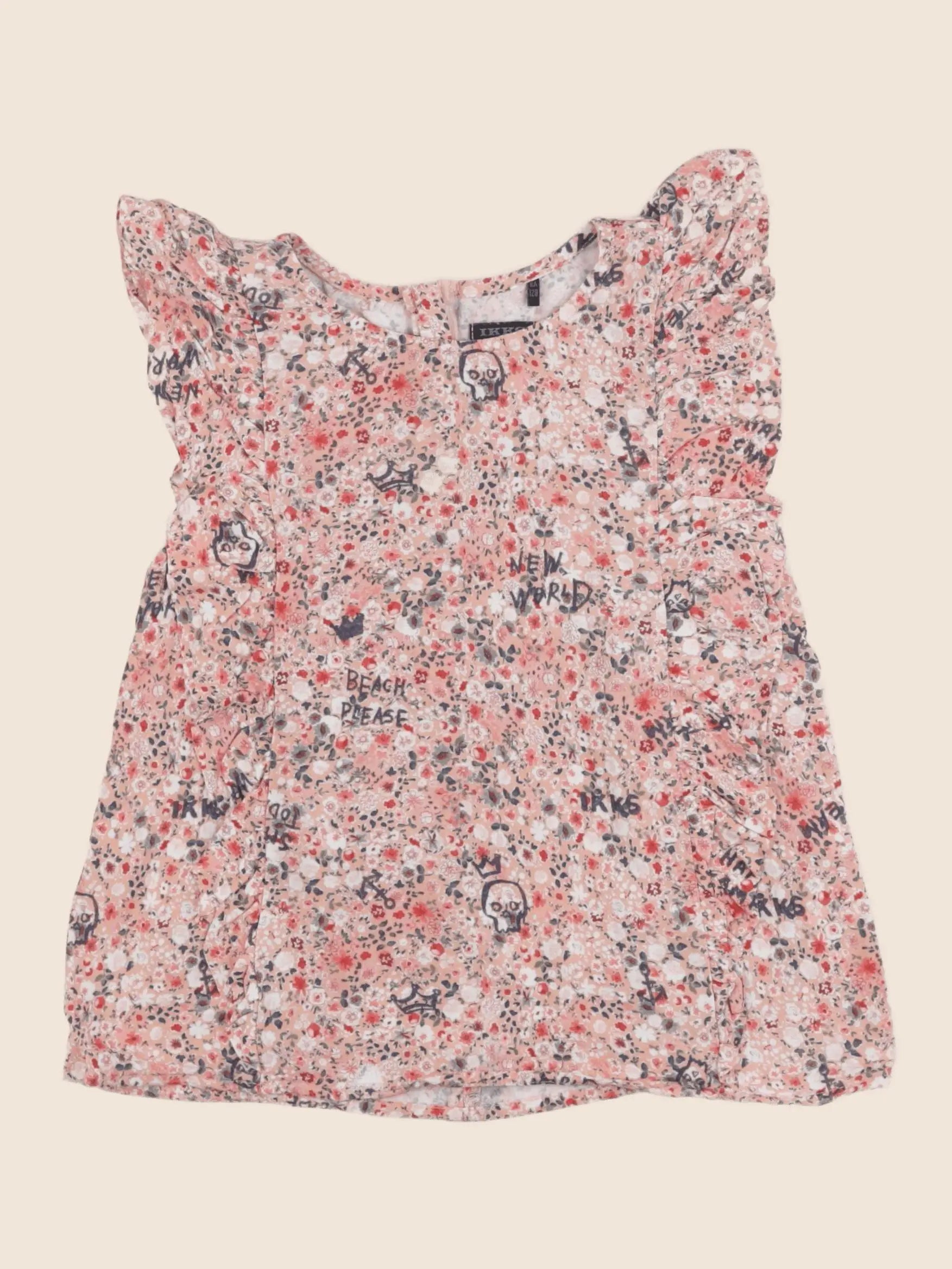 IKKS - blouse rose - 8 ans