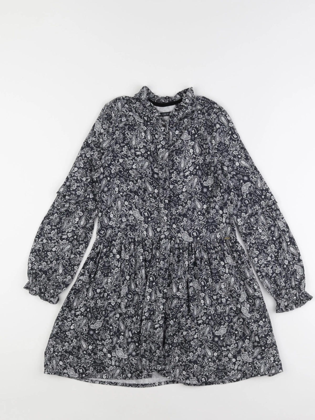 IKKS - robe noir - 8 ans
