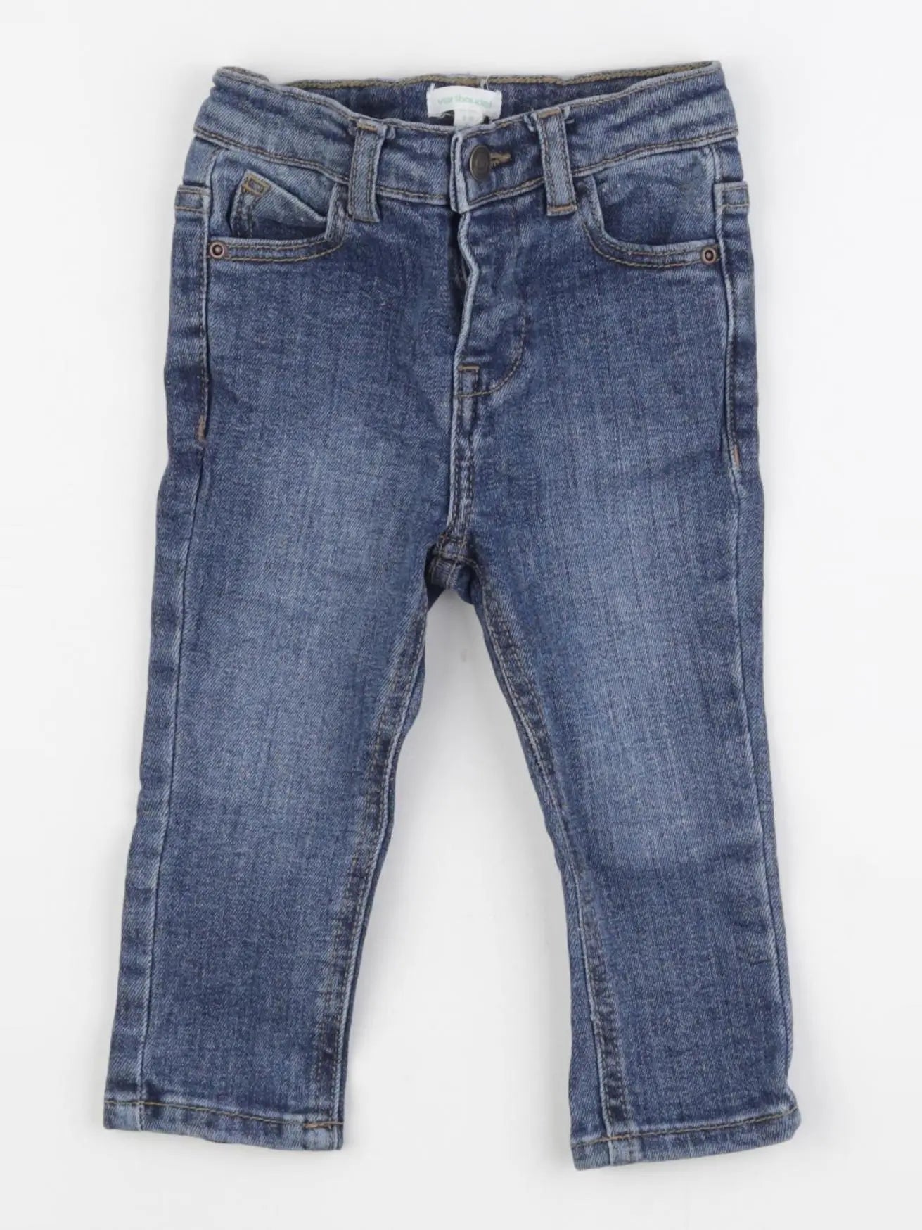 Vertbaudet - jean bleu - 9 mois