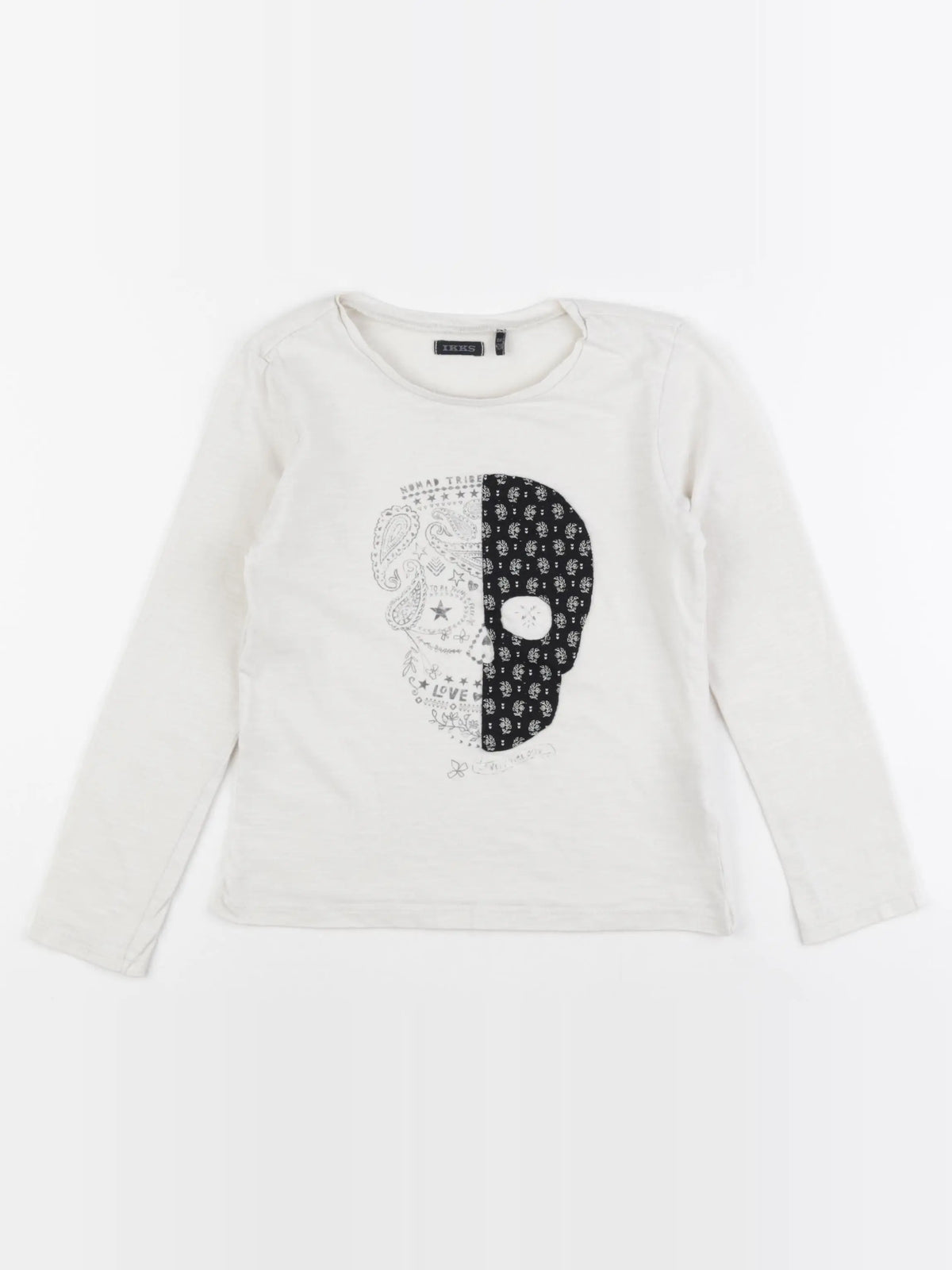 IKKS - tee-shirt blanc - 8 ans