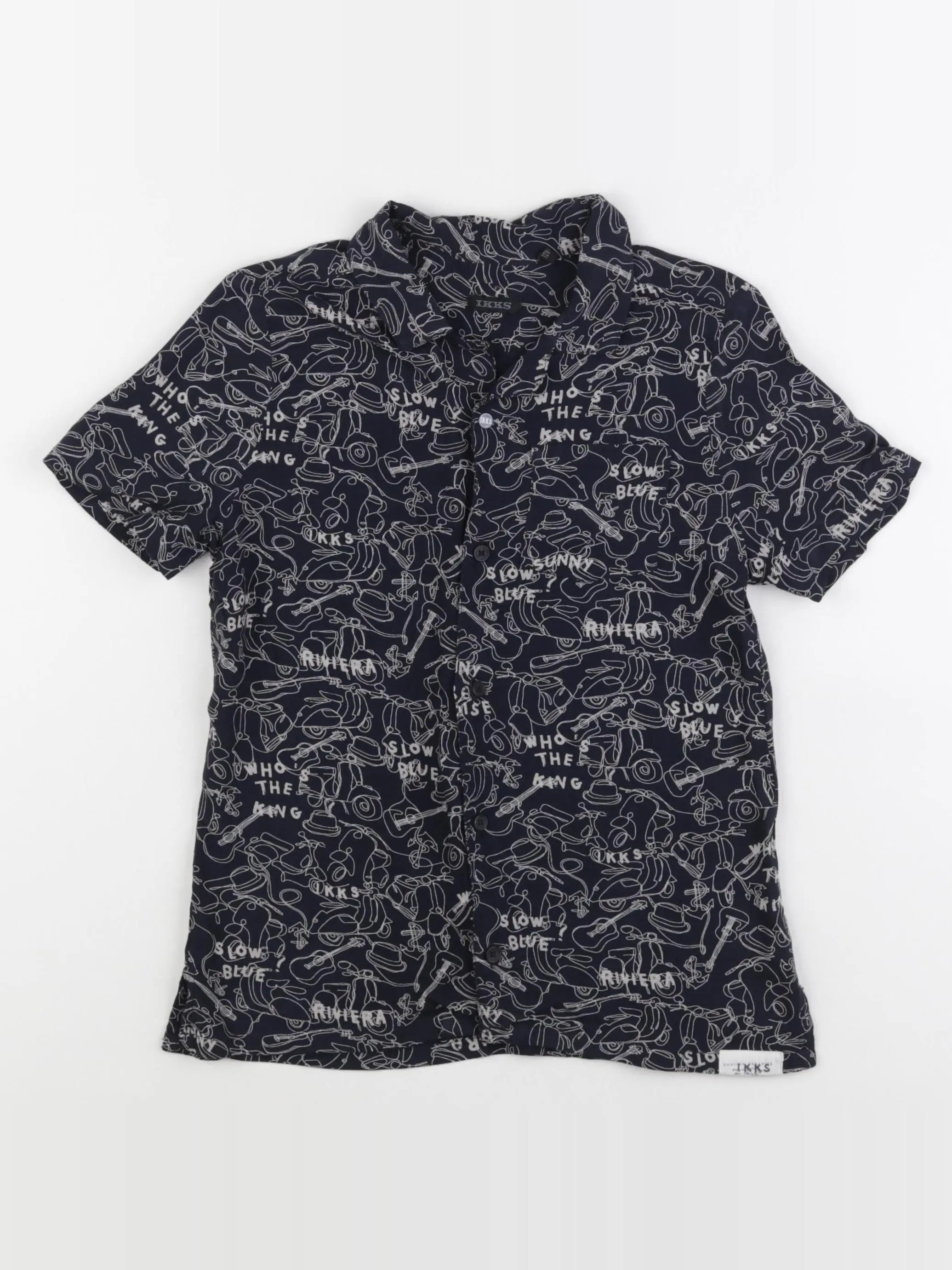 IKKS - chemise noir - 8 ans