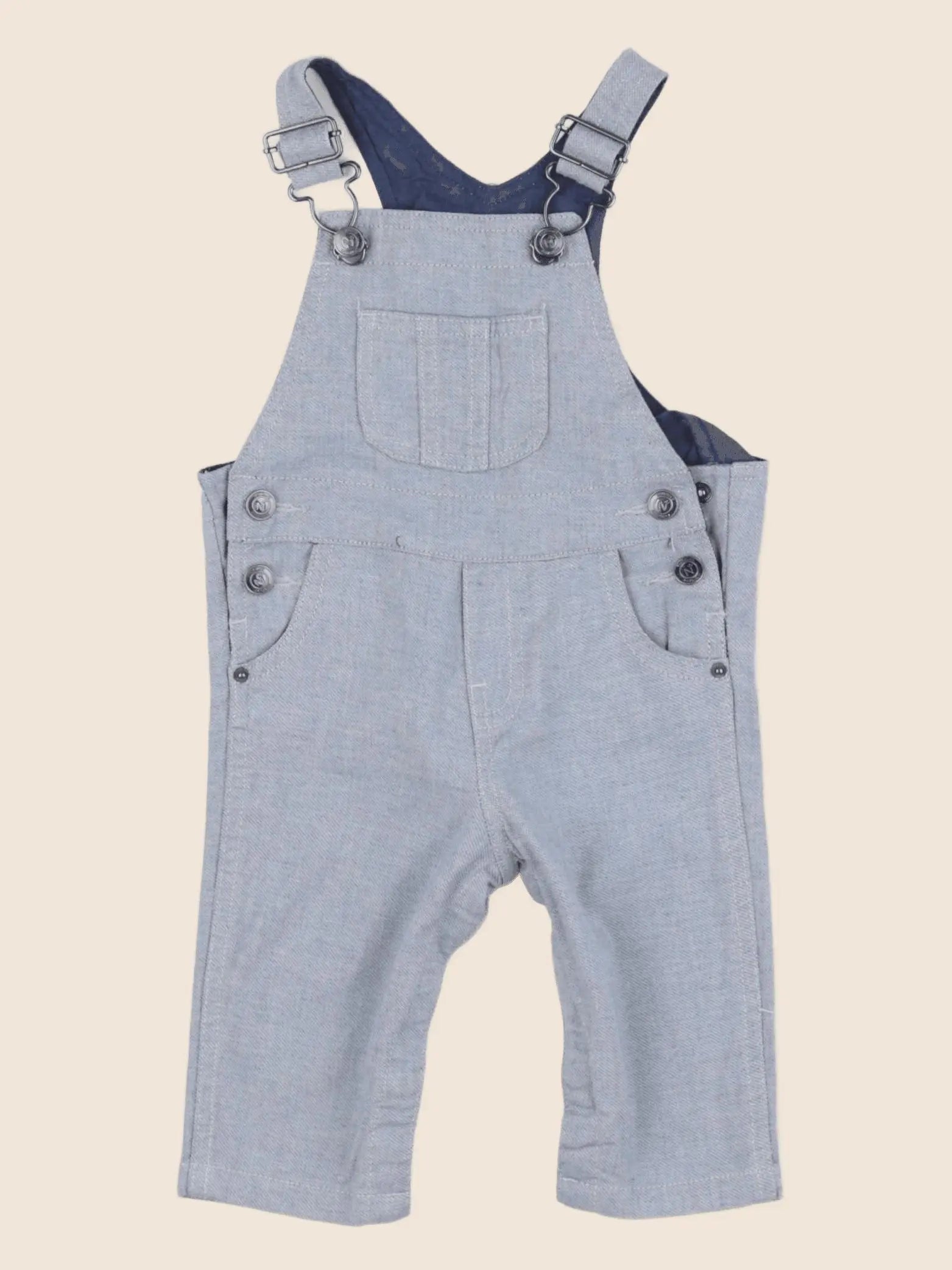 Natalys - salopette bleu - 6 mois