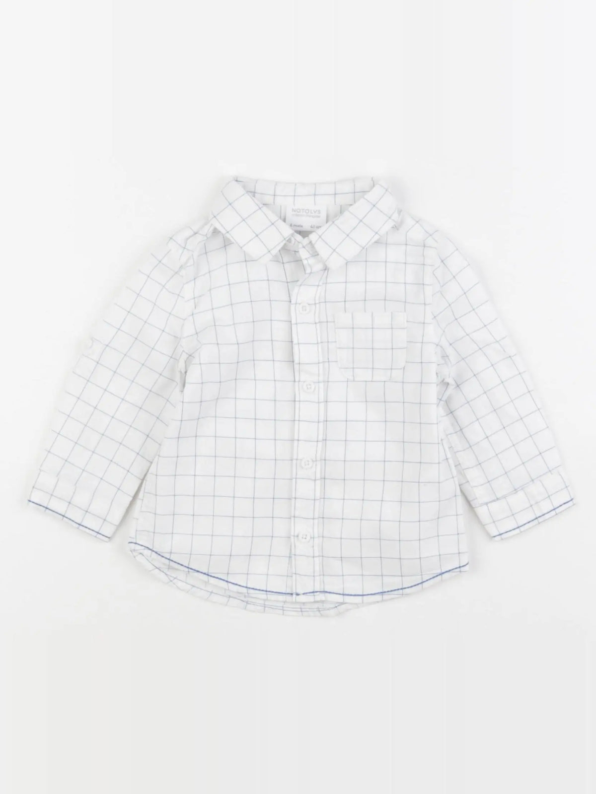 Natalys - chemise blanc - 6 mois