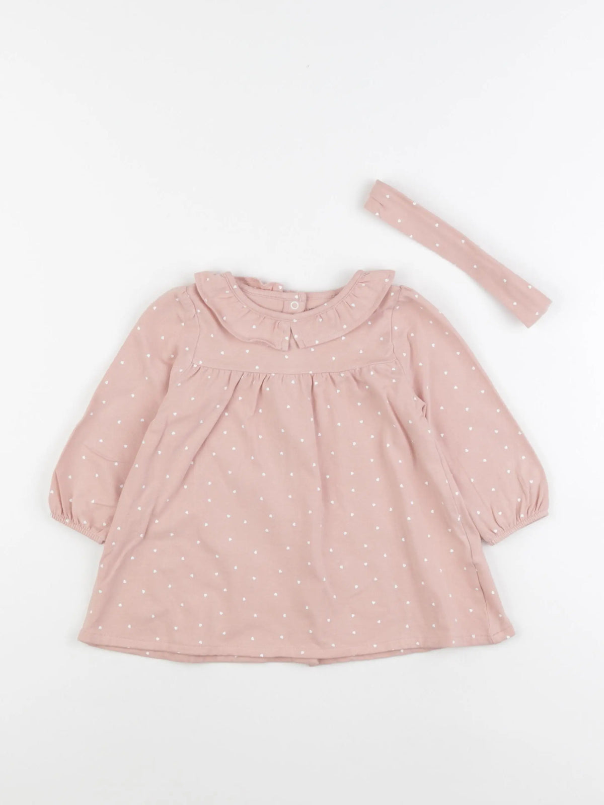 Vertbaudet - robe rose - 12 mois
