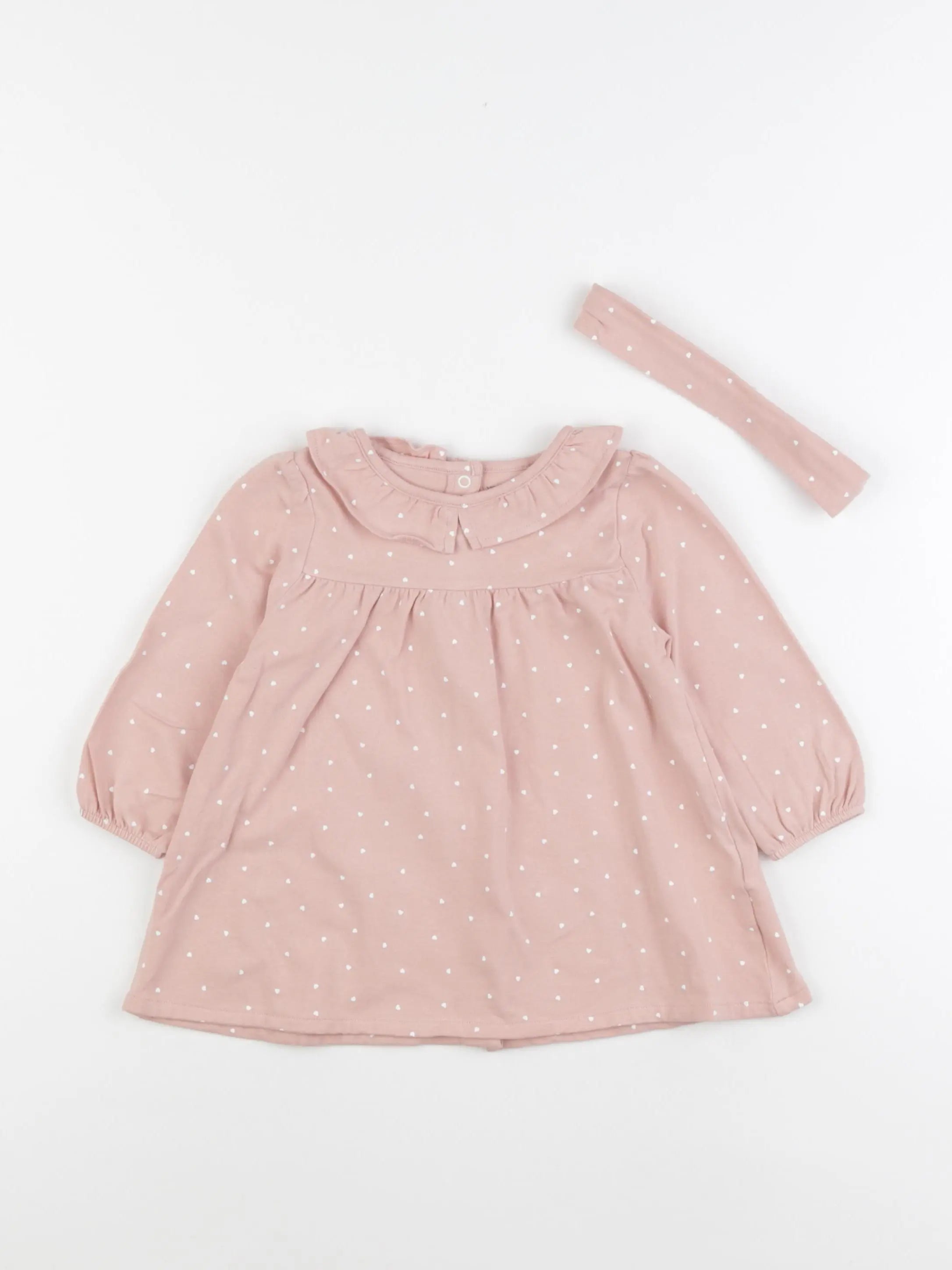 Vertbaudet - robe rose - 12 mois
