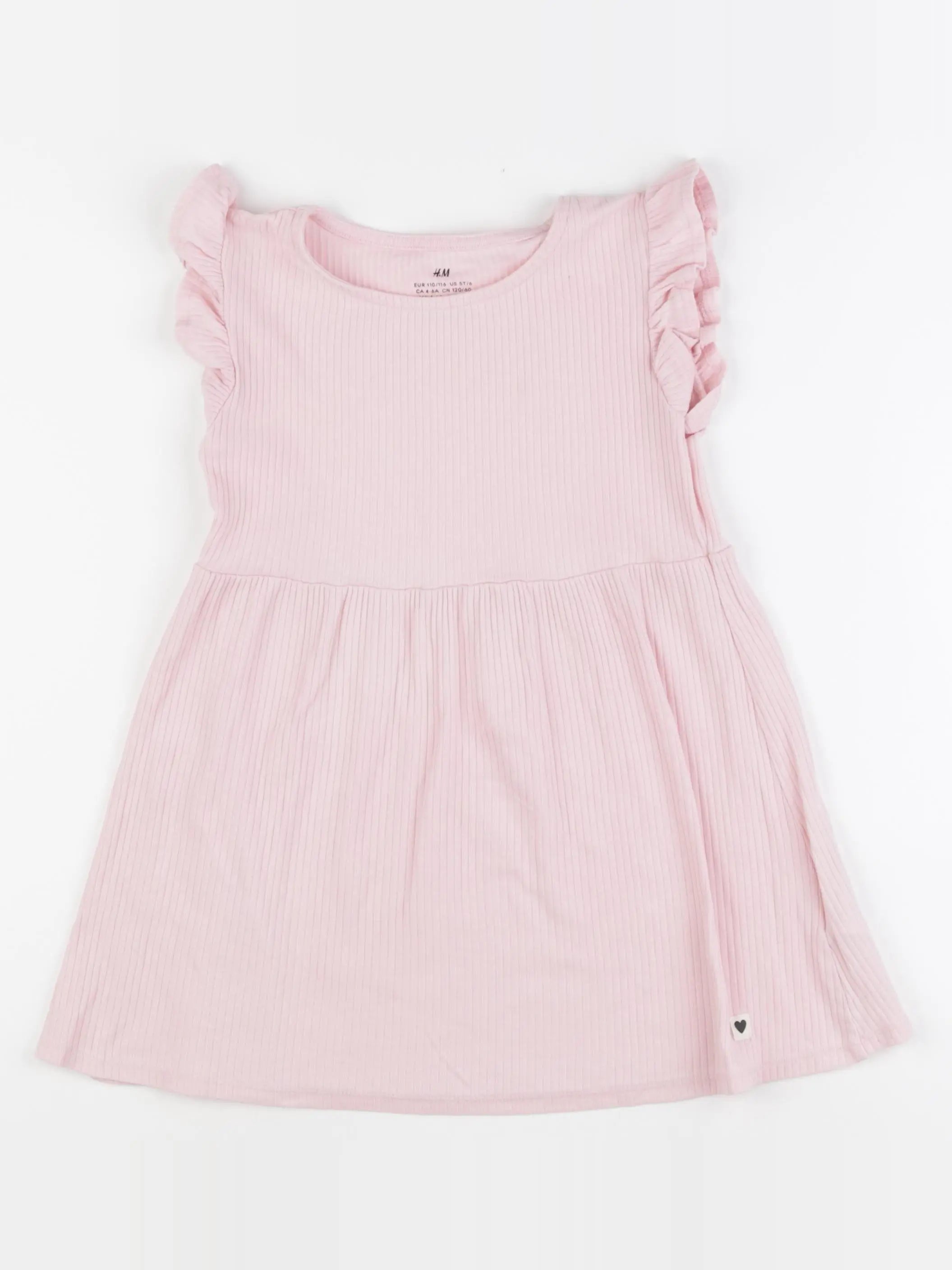 H&M - robe rose - 4/6 ans