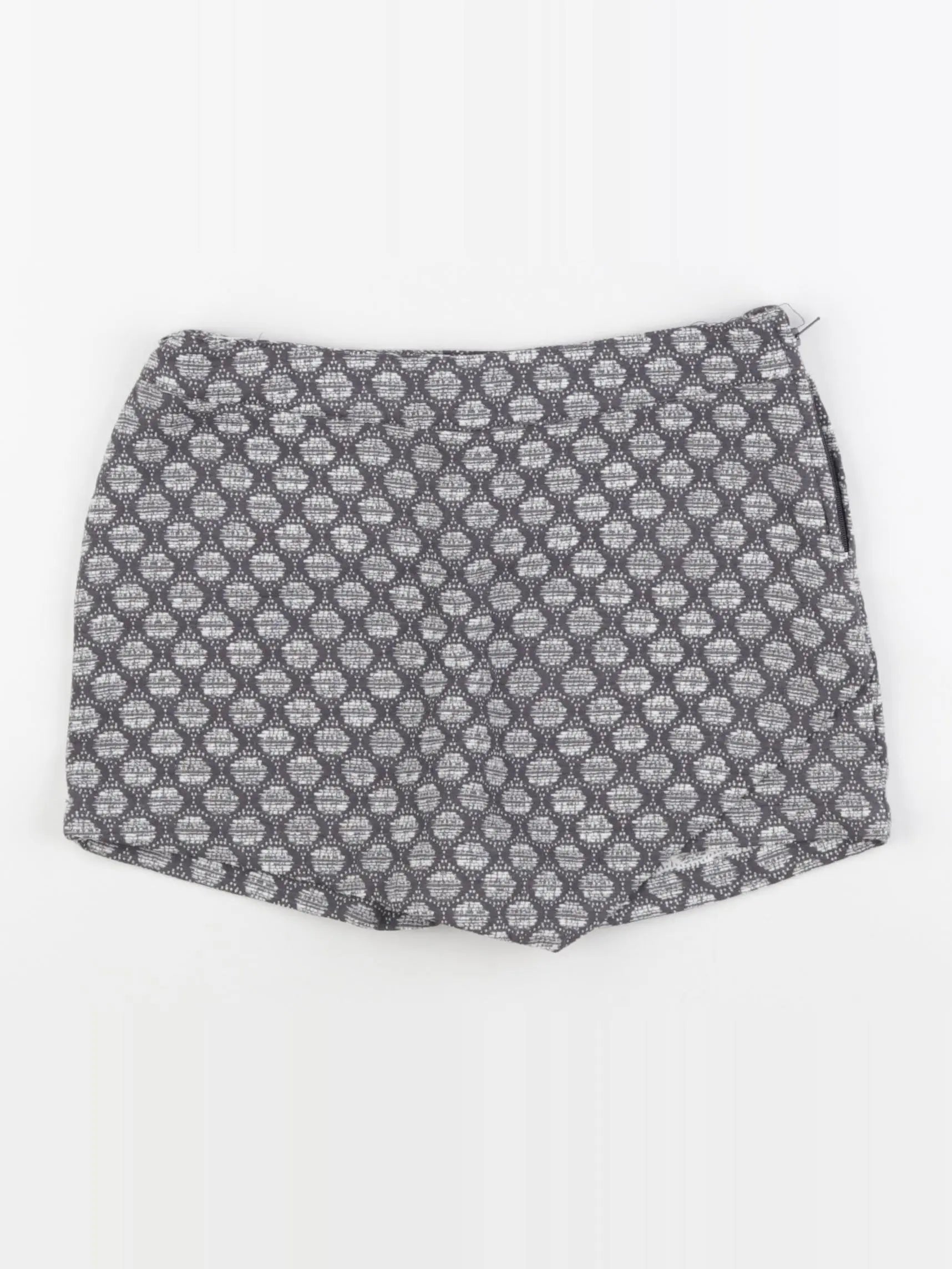 Vertbaudet - jupe short gris - 10 ans
