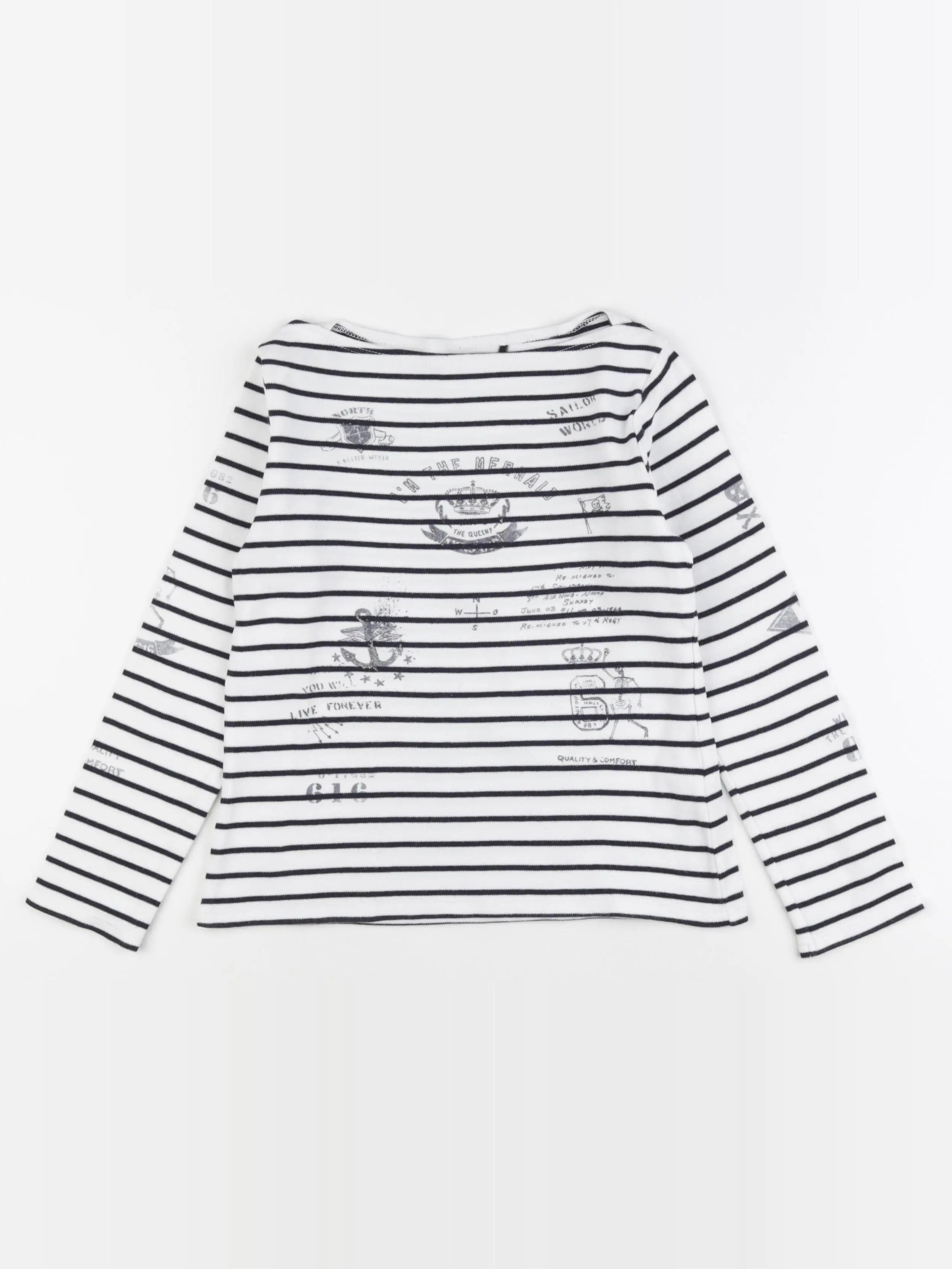 IKKS - tee-shirt blanc - 10 ans